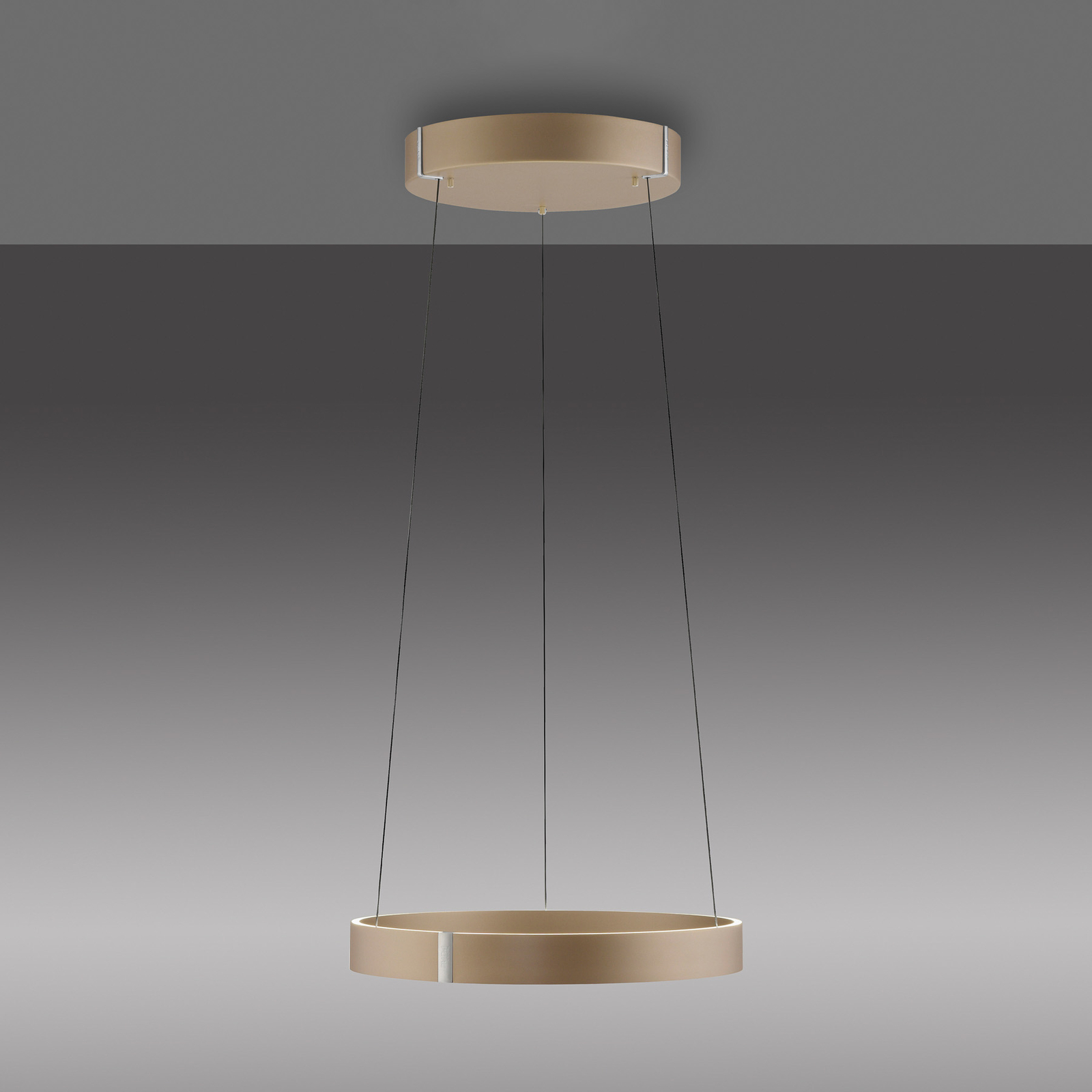 E-Clipse LED-Hängelampe, bronce, Ø 50 cm, CCT - PURE E-Clipse LED-Hängelampe, bronce, Ø 50 cm, CCT - PURE