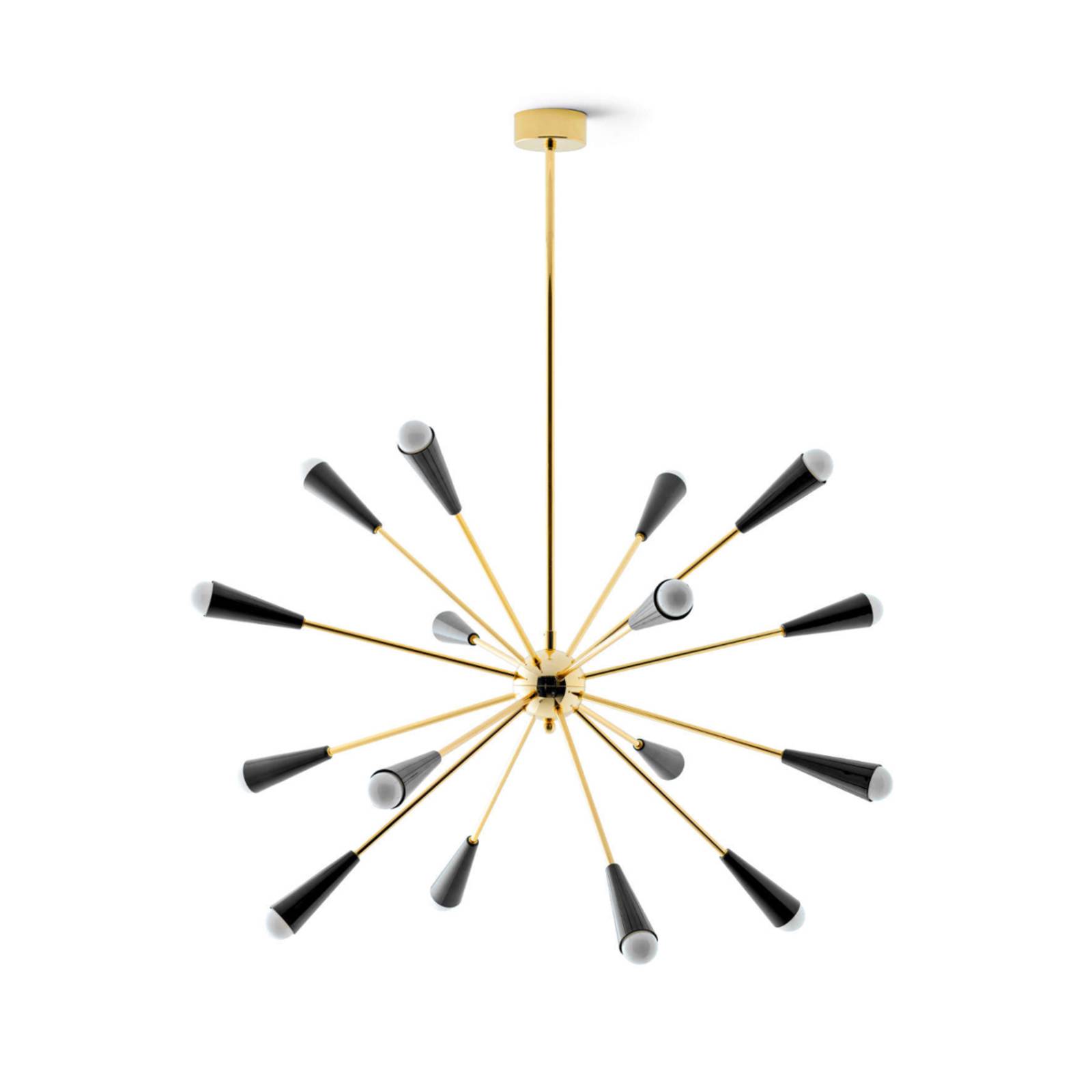 Stilnovo Sputnik LED-hengelampe gull/svart