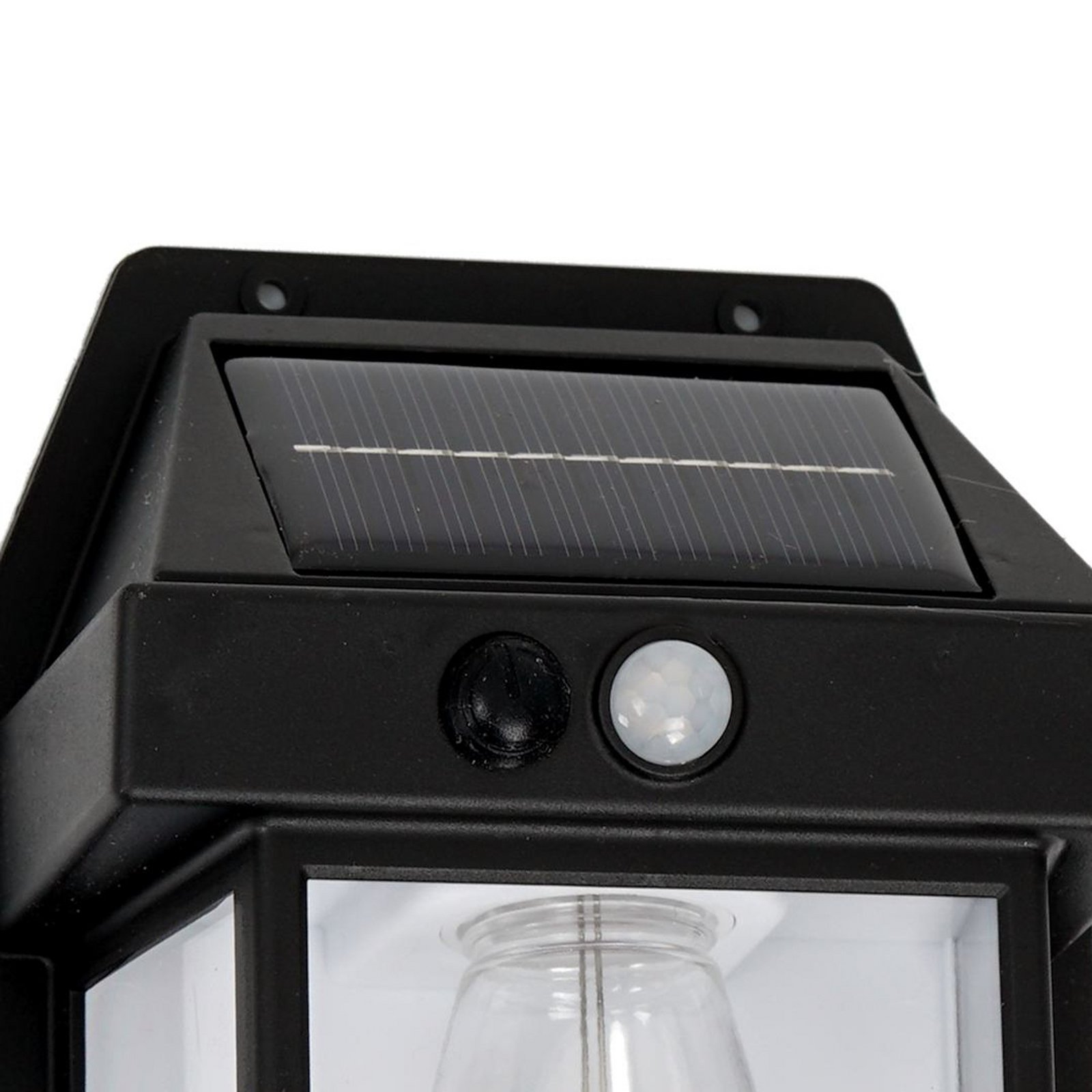 LED-Solar-Außenwandleuchte Filo, Kunststoff, schwarz, IP44