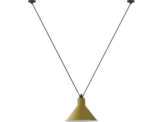 Lampa wisząca Lampe Gras 323 XL, stożkowa, żółta – DCW