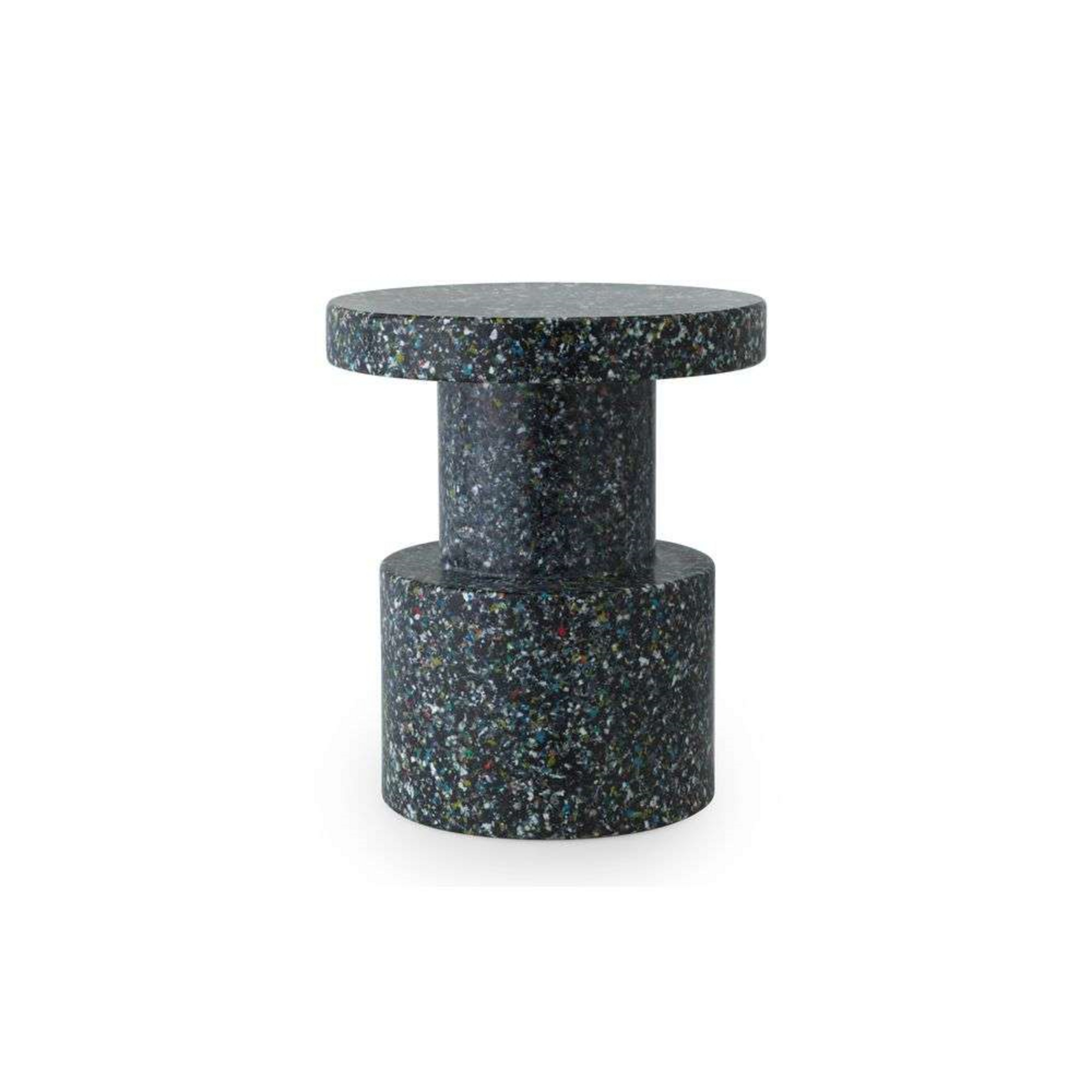 Bit Hocker, svart/fargerik, høyde 42 cm – Normann Copenhagen