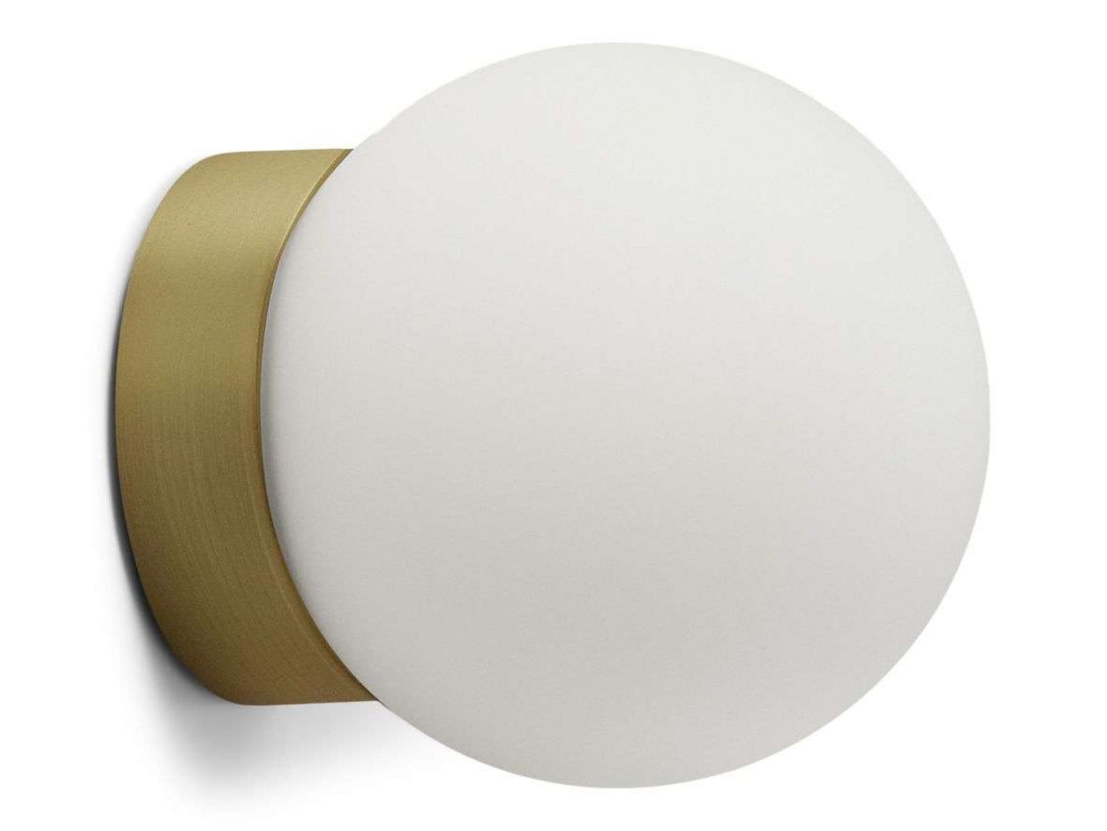 Palla Mini C90 LED-Deckenlampe IP44, messing/opal ANTIDARK - Badezimmer - Glas