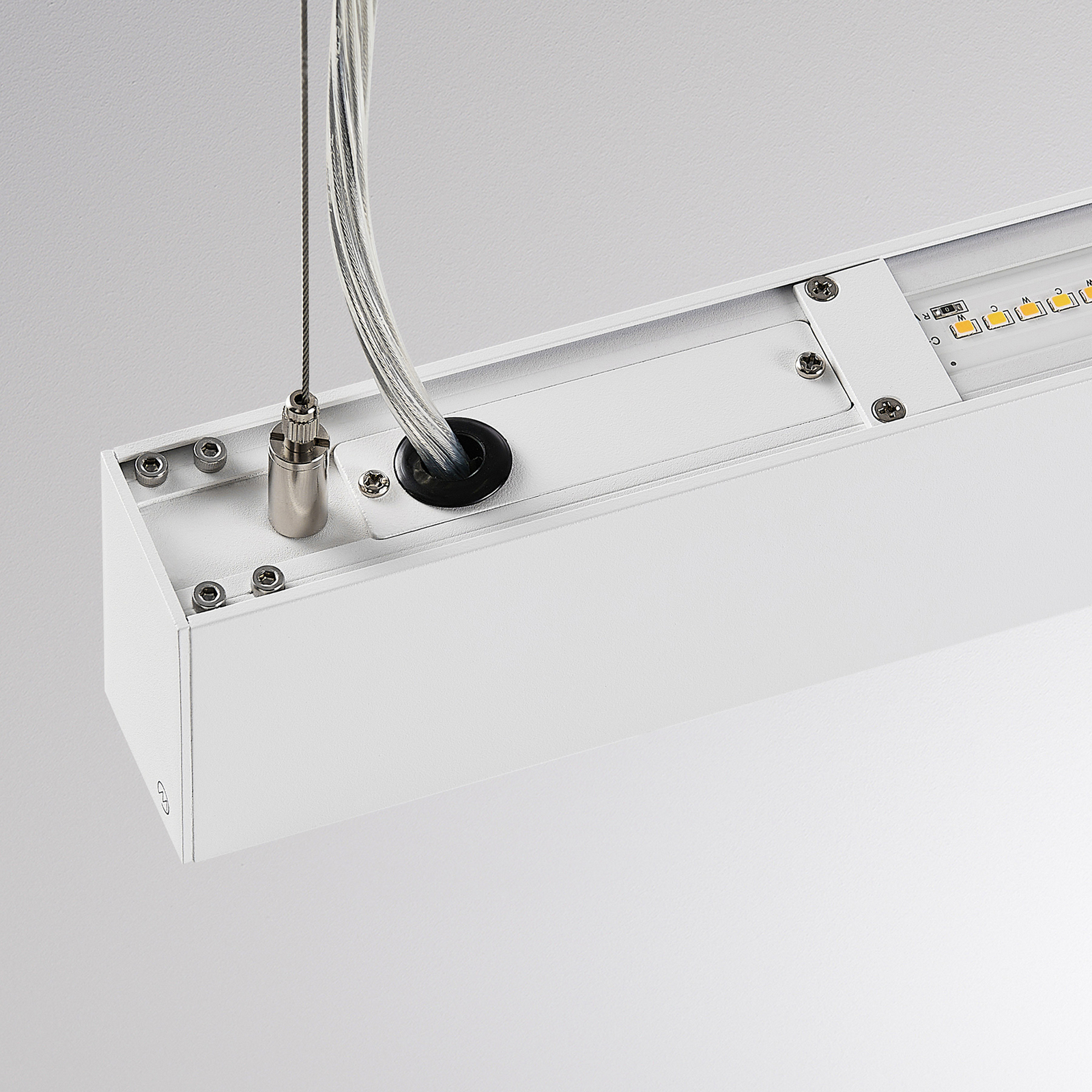 LED-riippvalgusti PERFORA PROLINE M, valge, 106 cm, DALI üles/alla