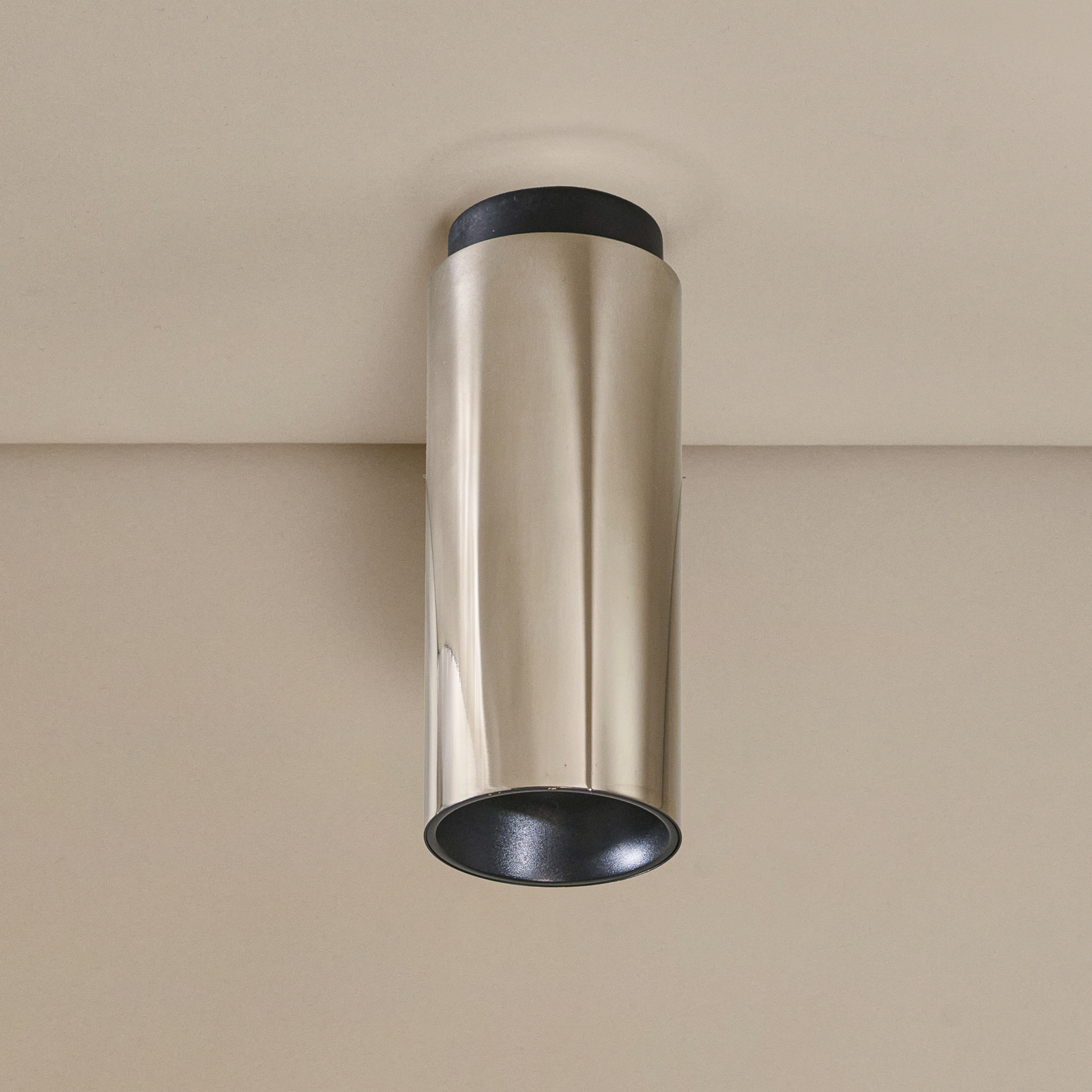 Plafoniera Tobo, Ø 6,5 cm, color nichel - DCW Plafoniera Tobo, Ø 6,5 cm, color nichel - DCW