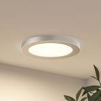 Prios Aureka LED ceiling lamp, recessed, 22.5 cm