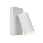 Foco de pared Clubs, 1 luz, blanco