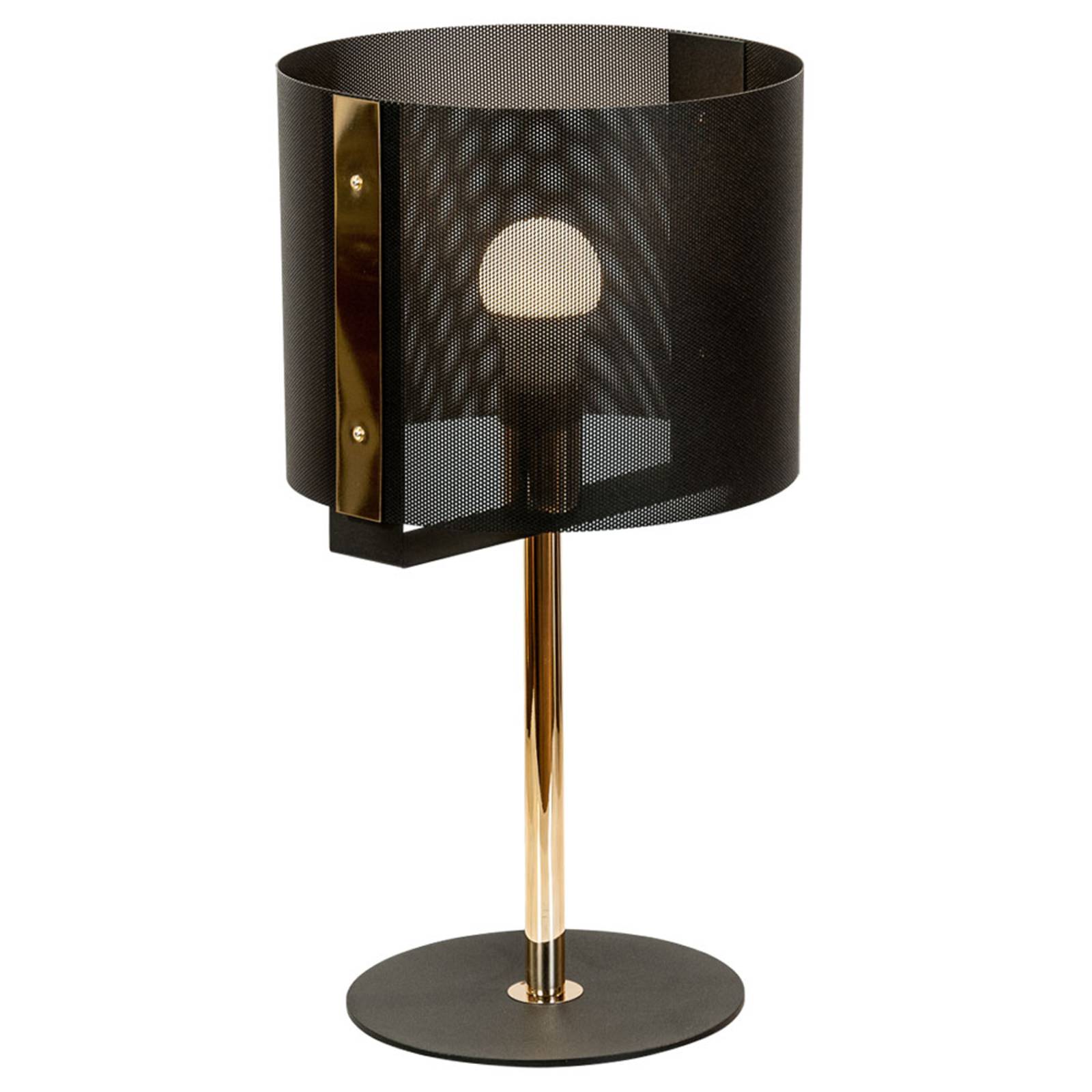 Bordslampa Etro, svart/guld