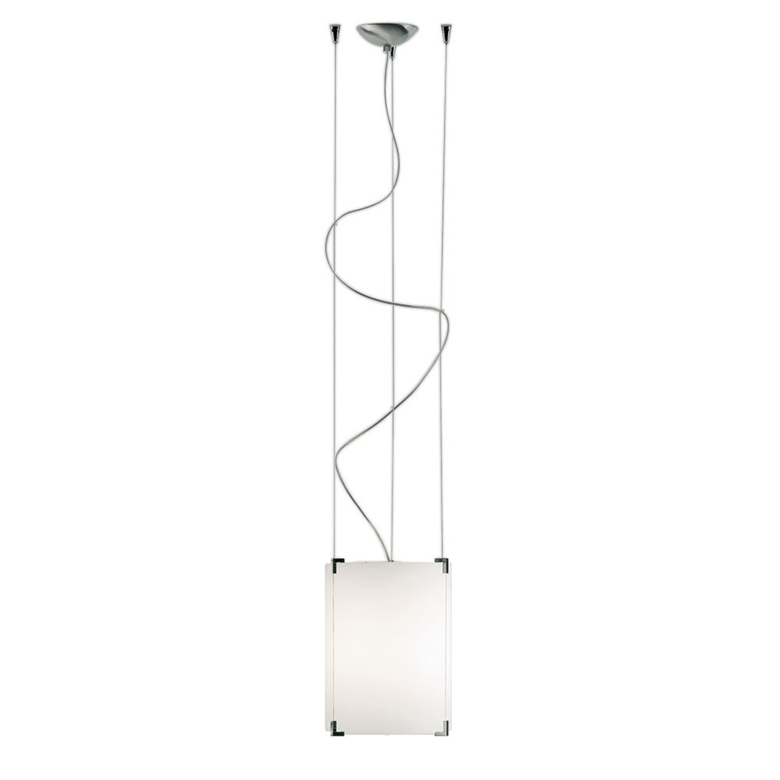 Prandina CPL S1 Suspension chromée avec abat-jour en verre