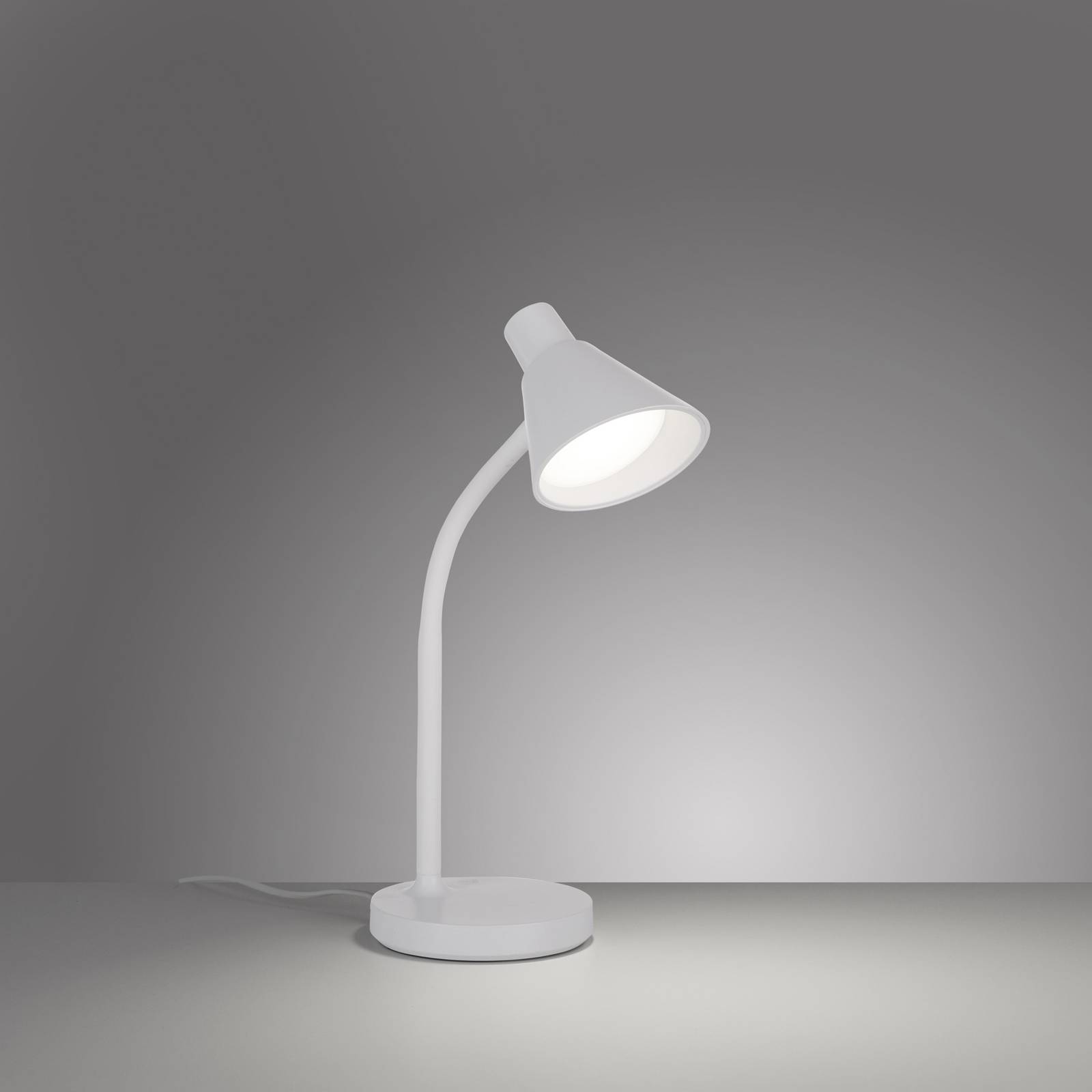 JUST LIGHT. BARA LJUS. LED-bordslampa Pixie plast vit