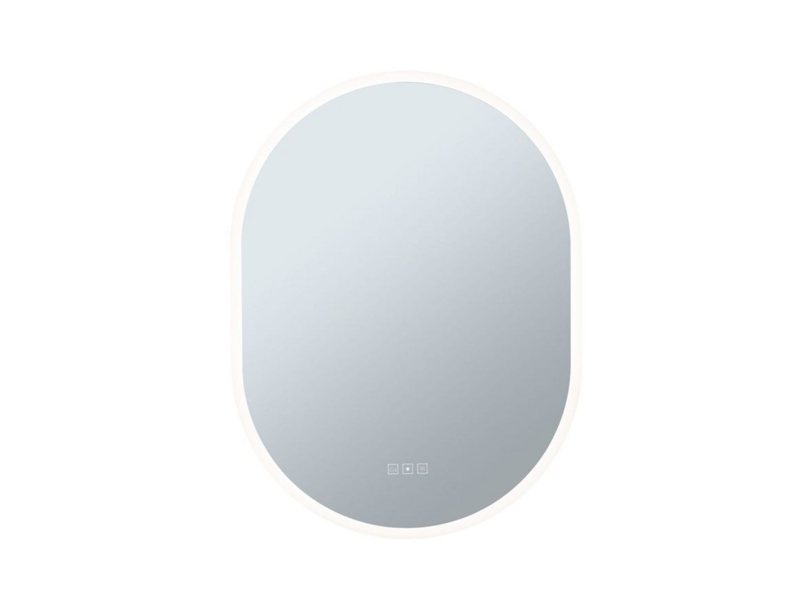 Mirra LED Illuminated Mirror IP44 Dim. Oval Mirror/Vit - Paulmann