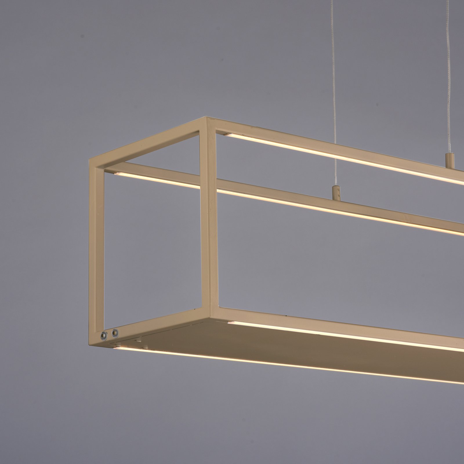 Paul Neuhaus LED-Hängelampe Contura, sandfarben, 105 cm