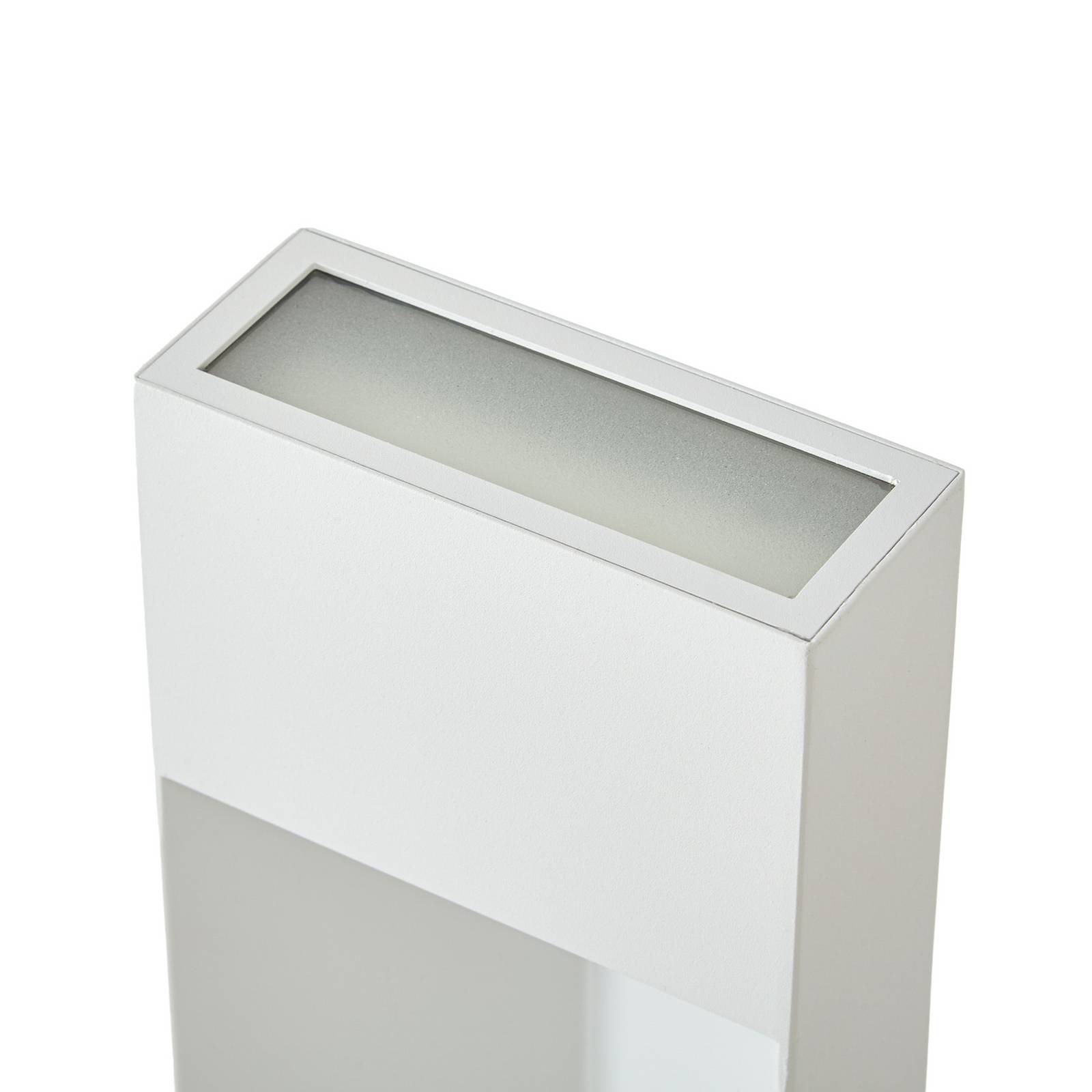 Słupek oświetleniowy LED Lucande Kaholo, jasnoszara, 90 cm, IP44