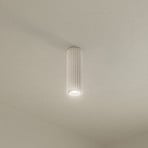 Deckenleuchte Karbon, beige, Höhe 20 cm, Aluminium