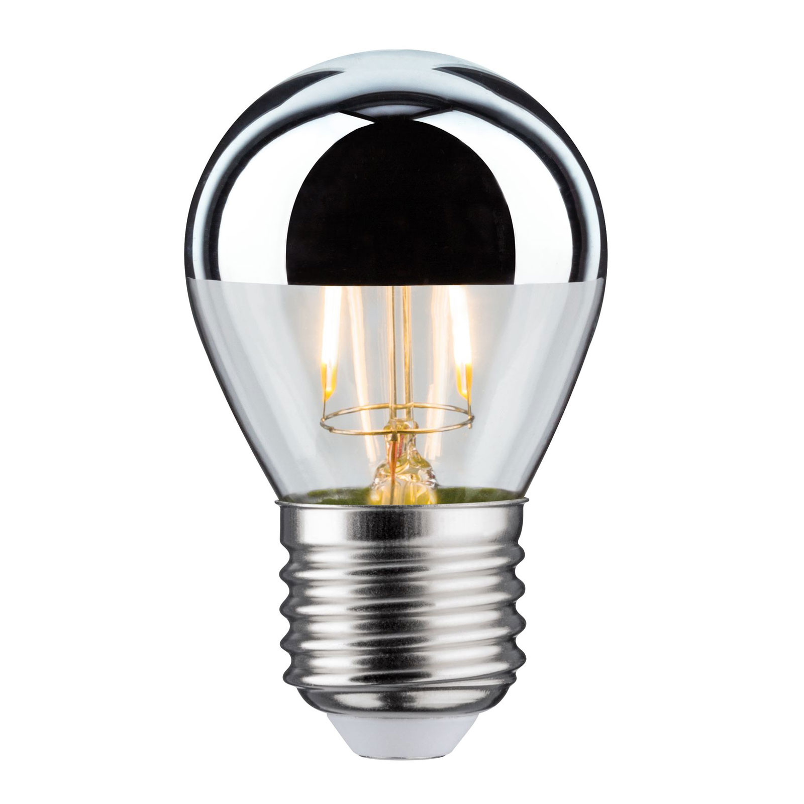 campus pakket Rudyard Kipling LED kopspiegellamp E27 Tropfen 827 zilver 2,6W | Lampen24.be