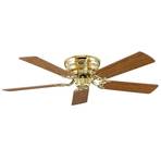 Classic Flat III fan polished brass 132 cm