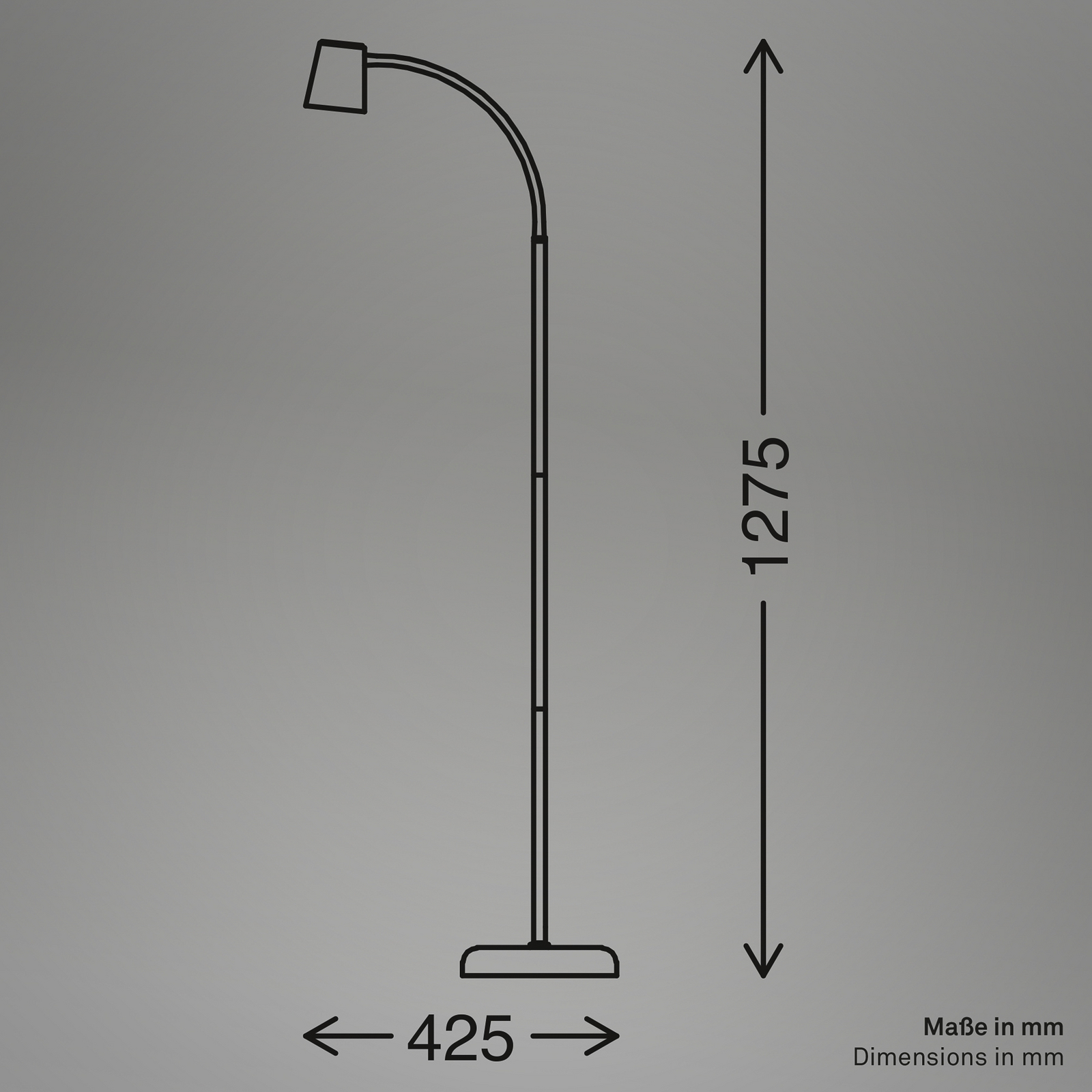 Stāvlampa Skriva, smilškrāsā, regulējama, metāla, GU10