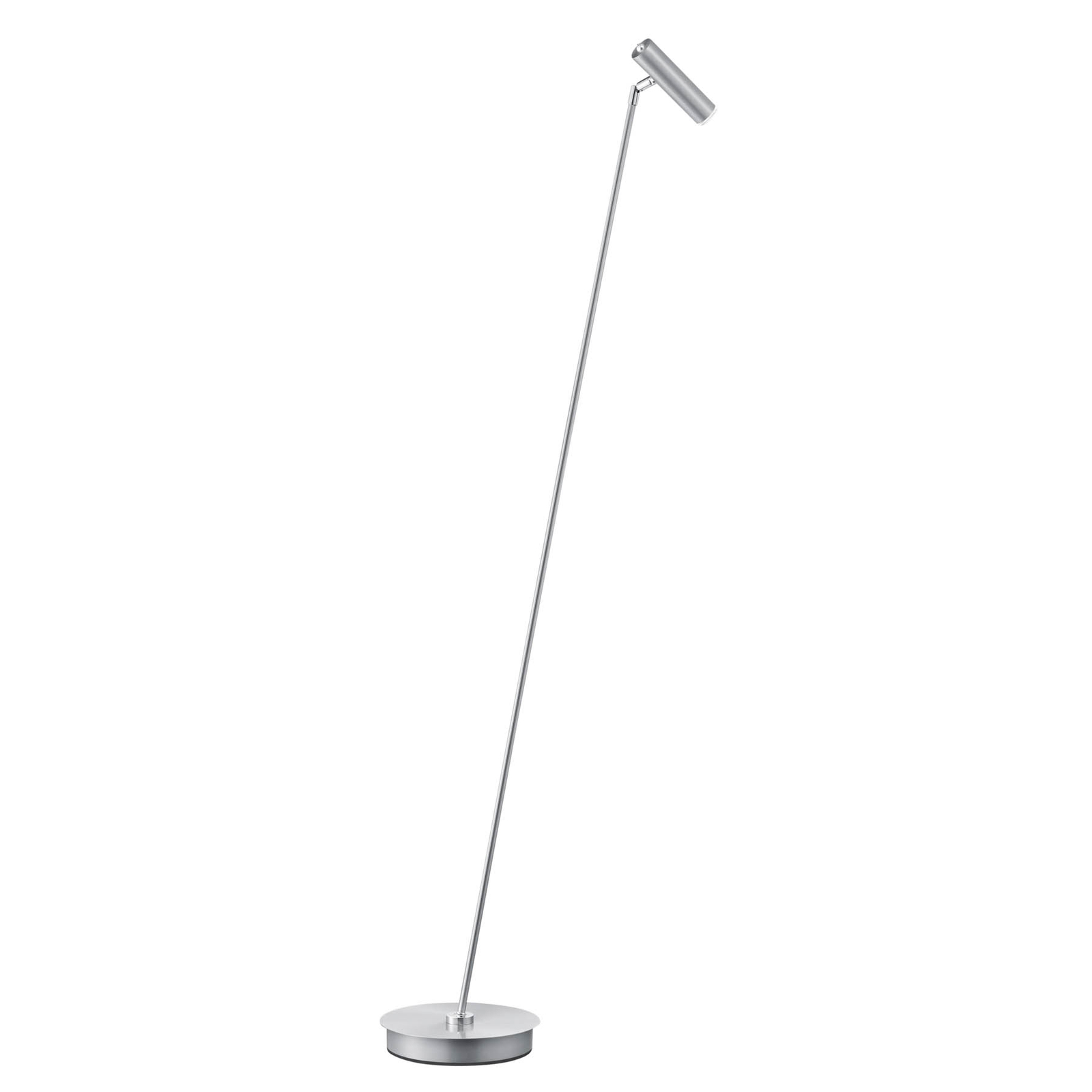 Lampadaire LED Tom, dimmable, nickel