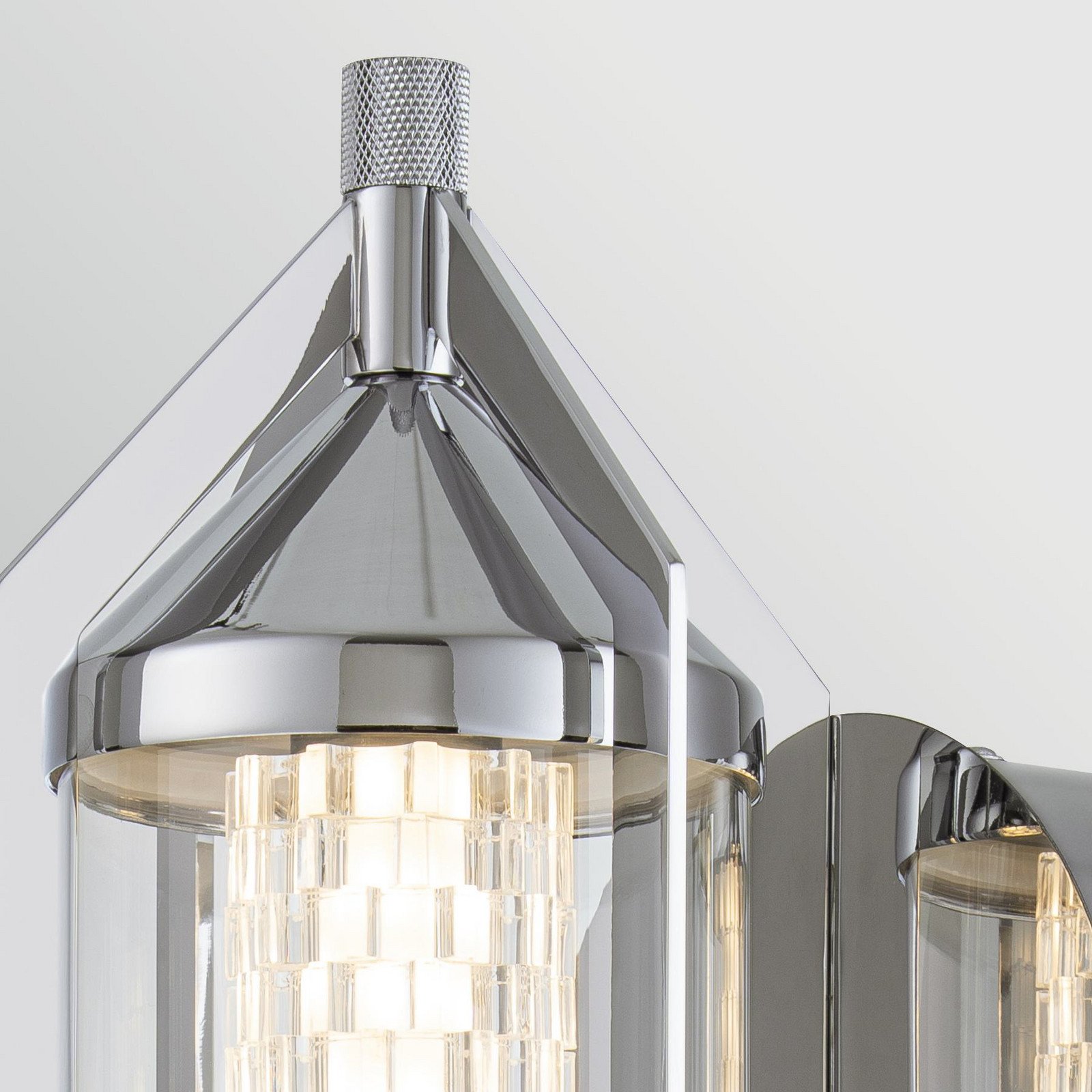 Quintiesse Aplică LED ESPADA crom lustruit Ø 16 cm metal IP44 - Baie - Modern - crom lustruit transparent - Aluminiu