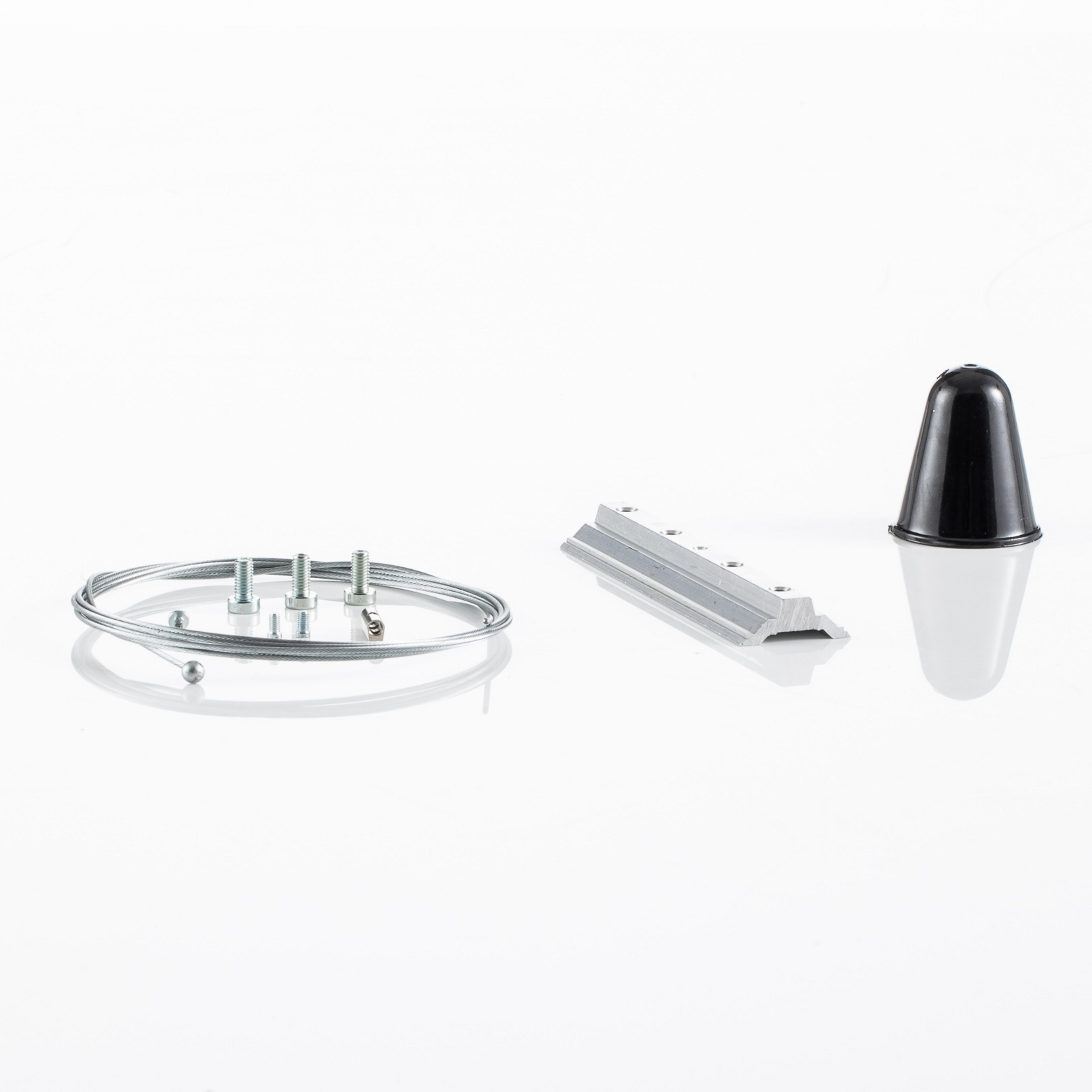 Ivela LKM Seilabhängung 200 cm, Platte 12 cm, schwarz