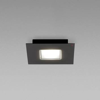 Czarna lampa sufitowa LED Quarter