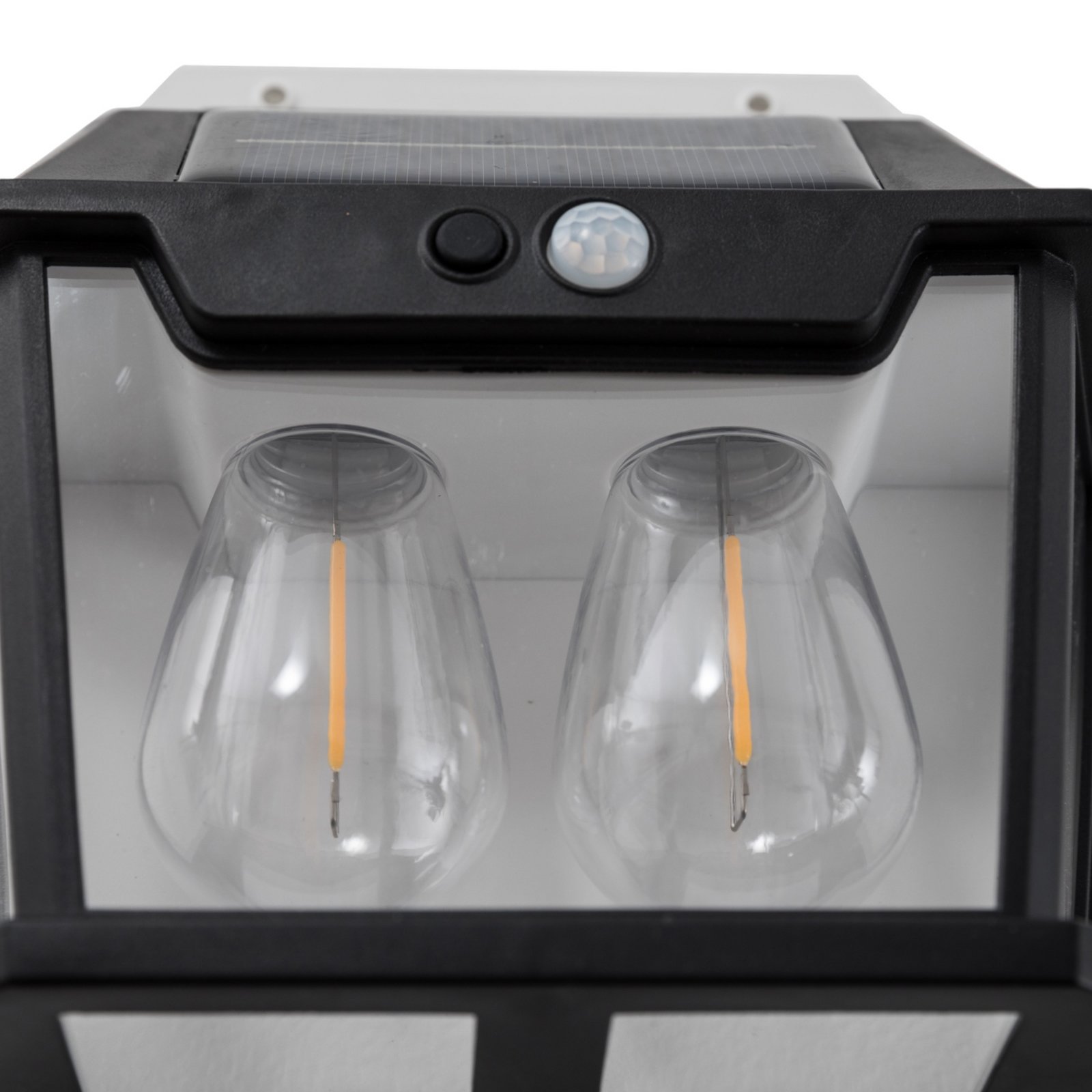 LED buiten wandlamp Filo Double, zwart, IP44