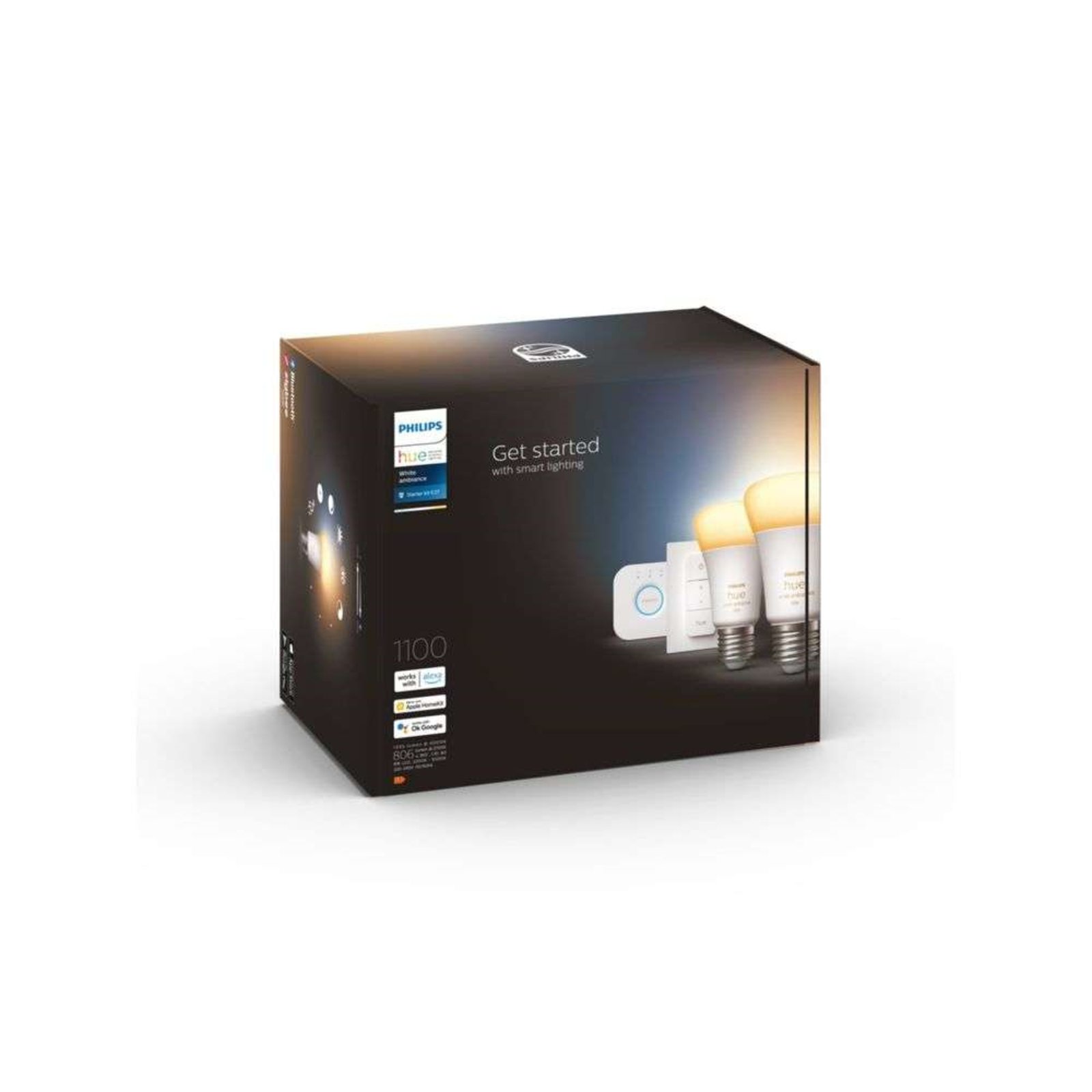 Philips Hue White Amb. 8W Bluetooth Steleter Kit 2 E27 - Philips Hue