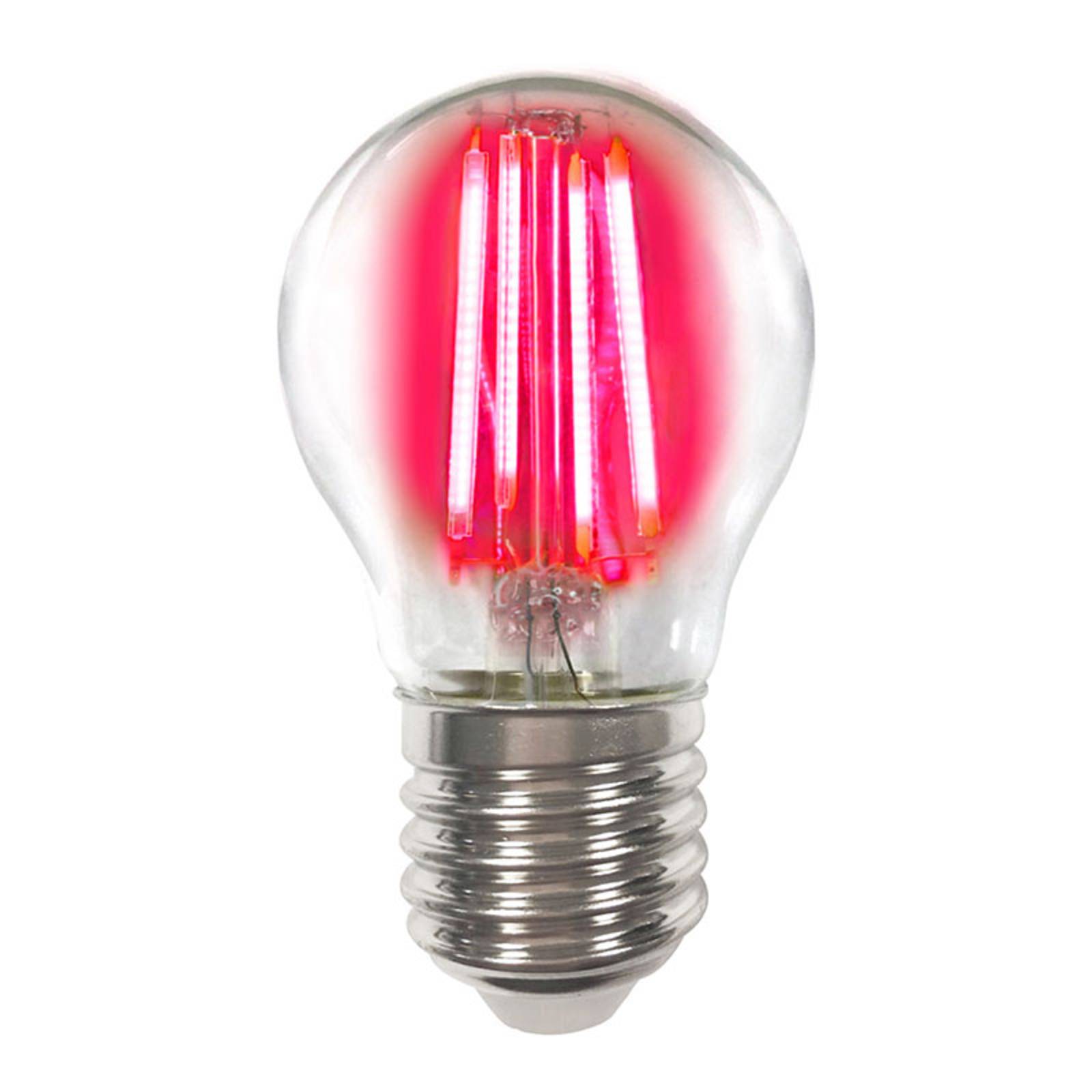 E27 4 W ampoule LED filament colorée, rouge