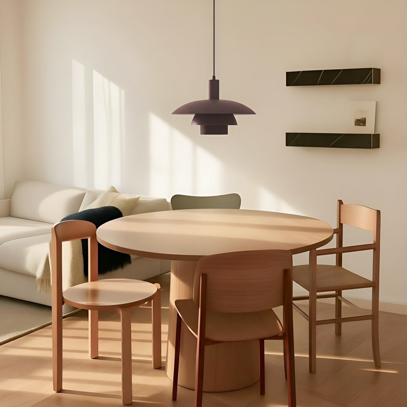 Elorri pendellampe brun - Lindby