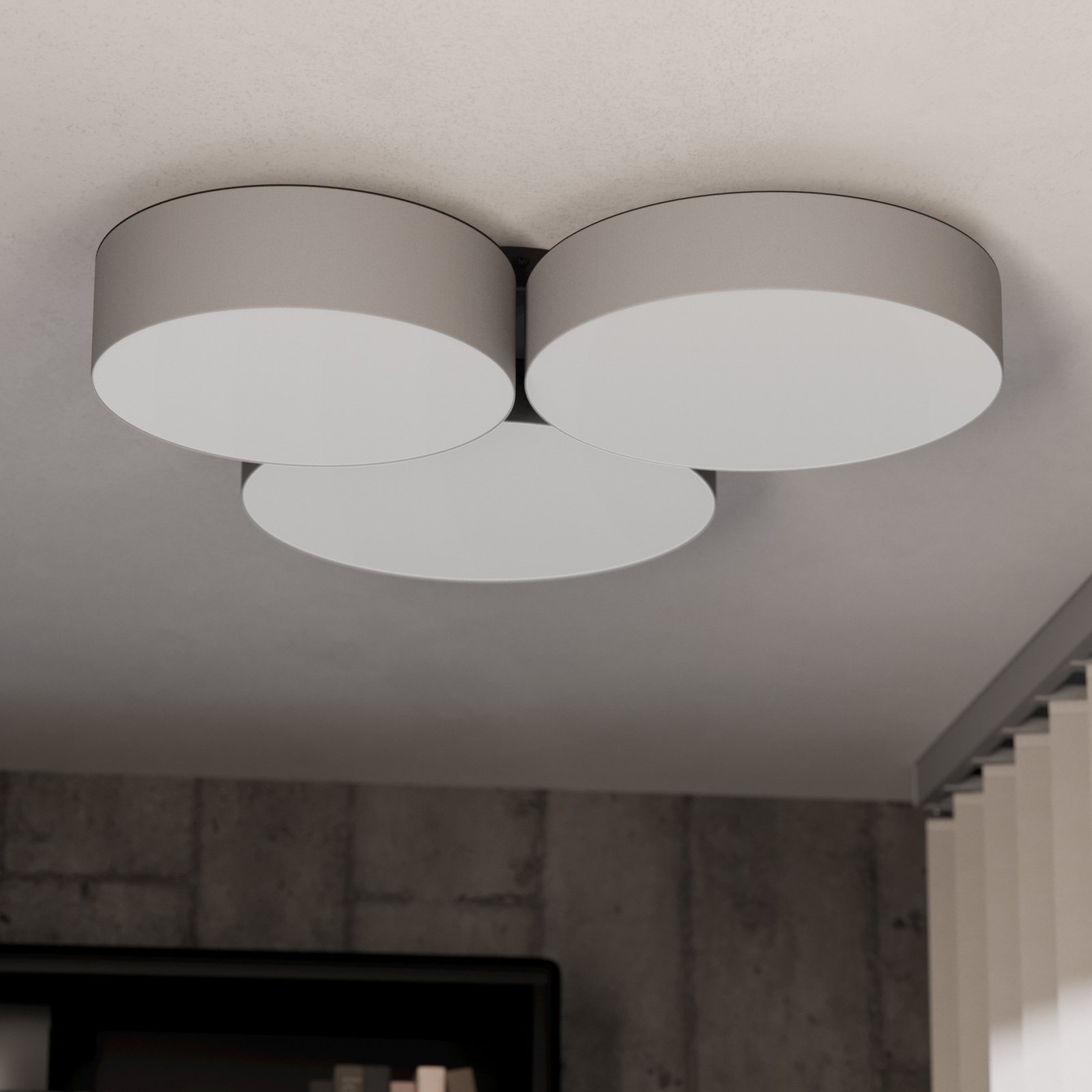 EGLO connect viedais LED griestu gaismeklis Barbano-Z, pelēks