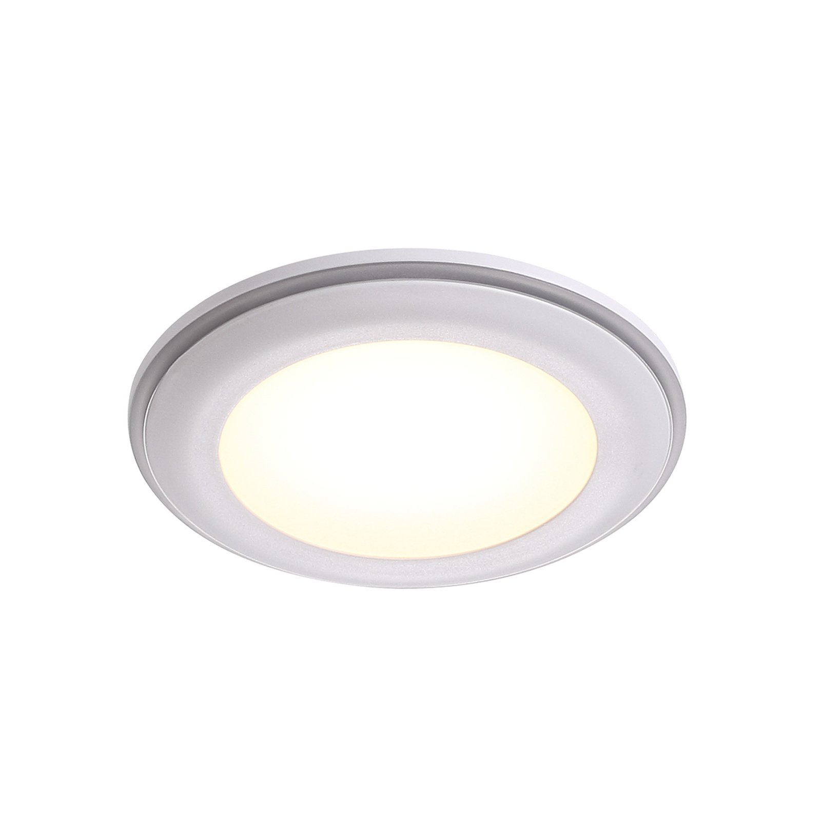 Nordlux Innbygget taklampe med LED Elkton, ? 8 cm - Hvit / opal