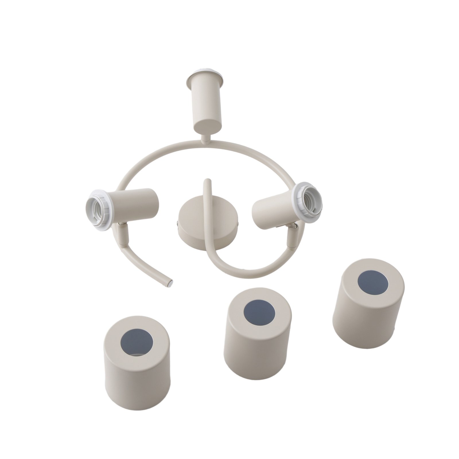 Ovelia 3 Round Ceiling Lamp Beige - Lindby