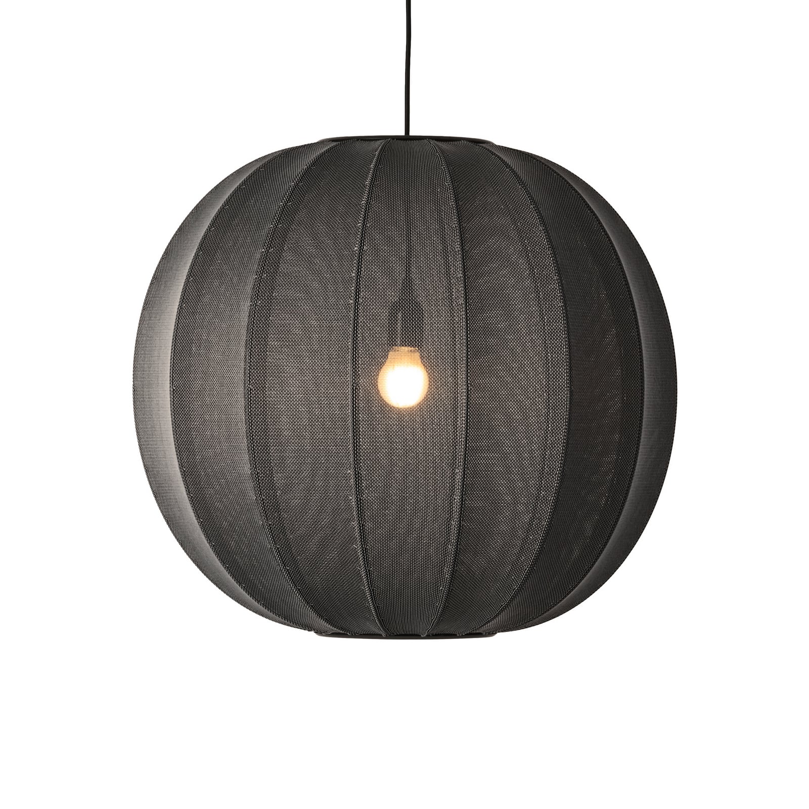 Knit-Wit 60 Round Hanglamp Black - Made By Hand