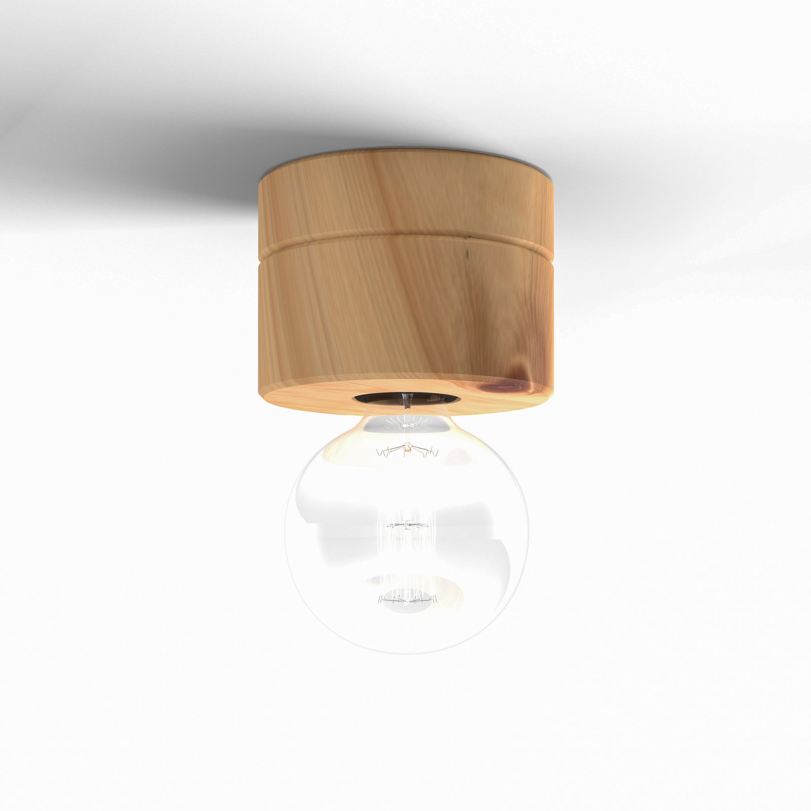 ALMUT 0239 ceiling light, vegan production, Swiss stone pine