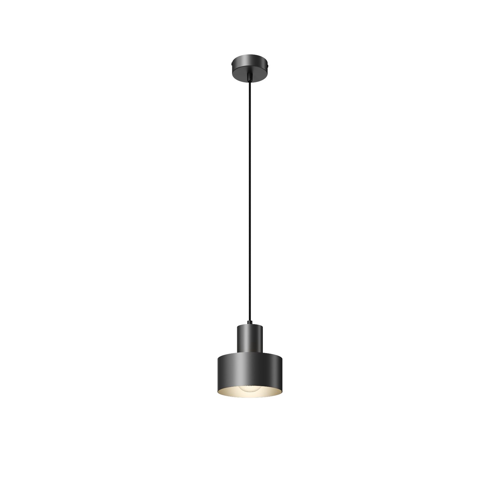 Hanglamp Rif van metaal, zwart, Ø 15 cm