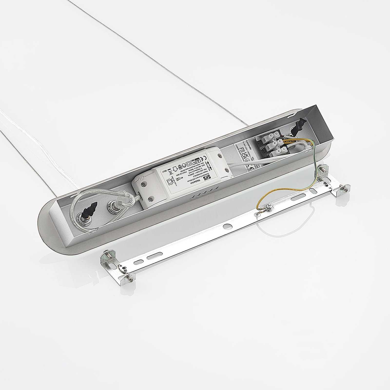 Lucande Kilio suspension LED, à 7 lampes, chromée