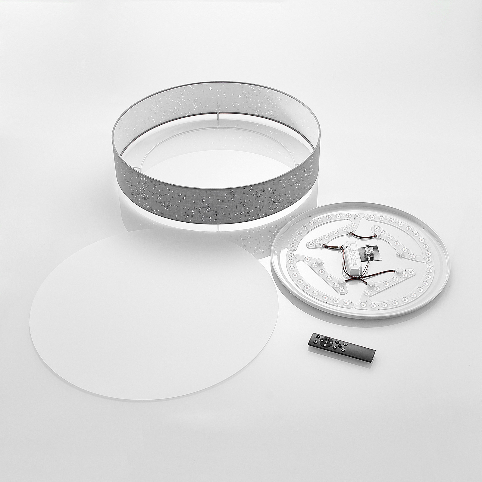 Ellamina LED Lámpara de Techo Ø60 Light Grey - Lindby