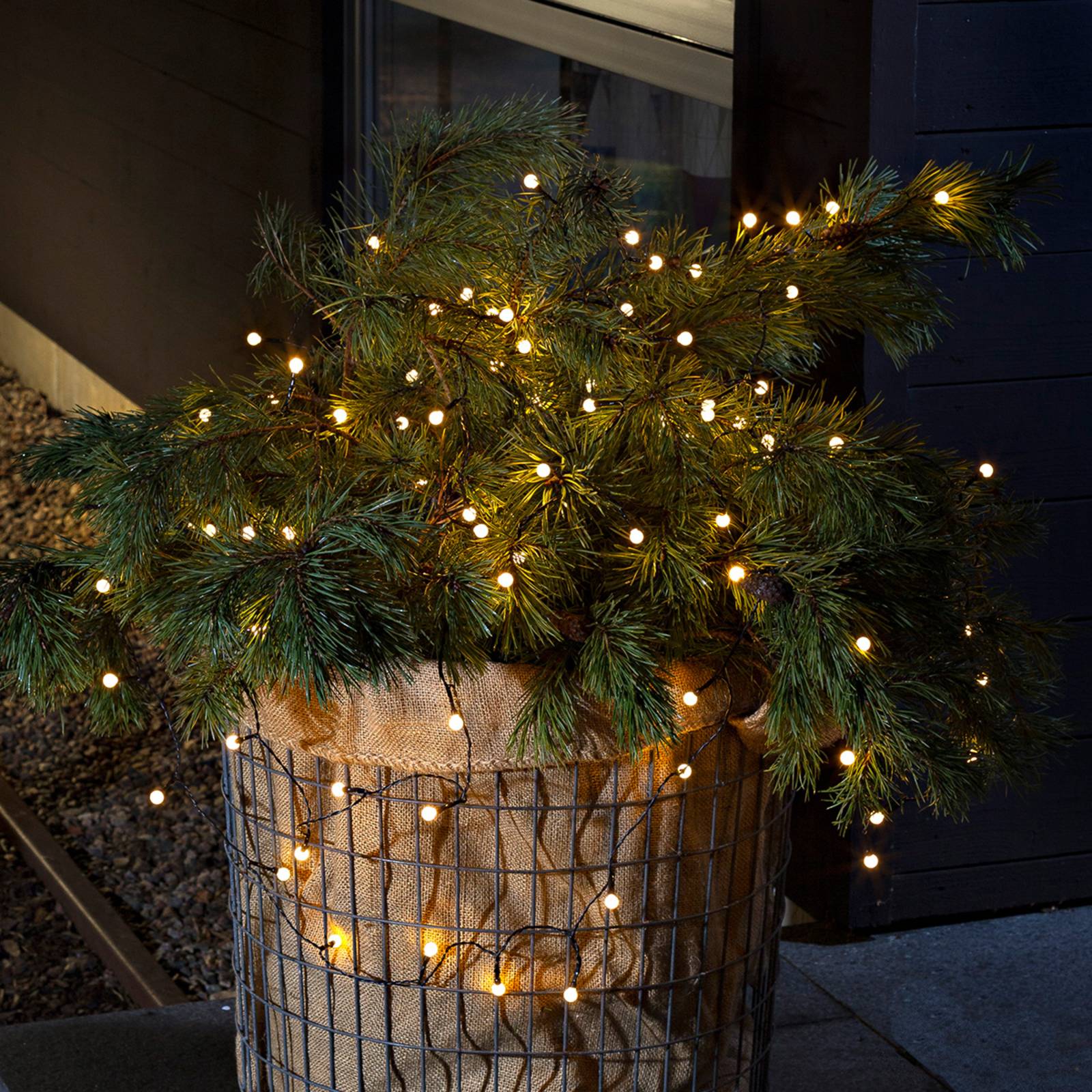 Konstsmide Christmas LED-utomhusslinga 40 ljus varmvit