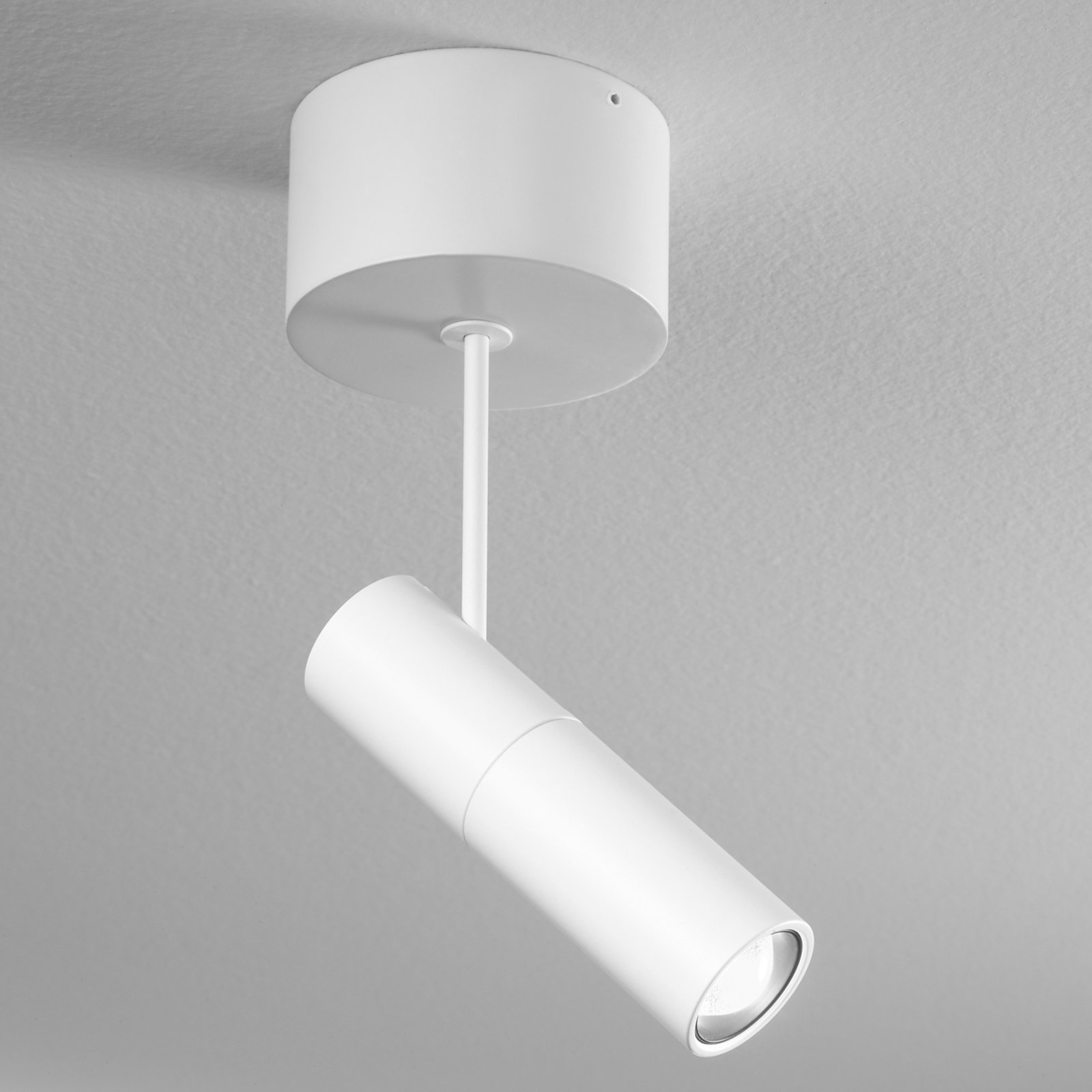Egger Licht Movable Zoom XL LED spotlight, surface-mt casing, for Living / Dining Room, metal, glass, 4.1 W, energy efficiency: A+, H: 18 cm