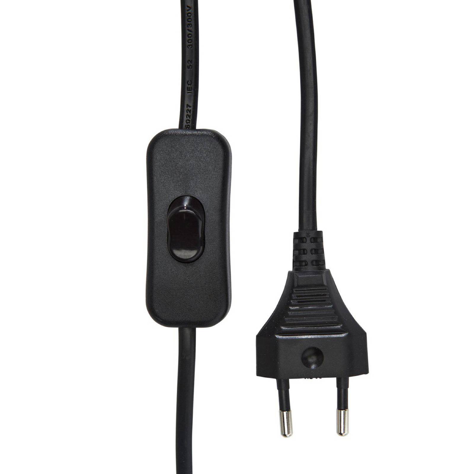 PR Home Tischlampe Solo, schwarz/weiß, Höhe 55 cm, Stoff günstig online kaufen