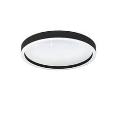 EGLO connect Montemorelos-Z, RGBW, negro, Ø42cm