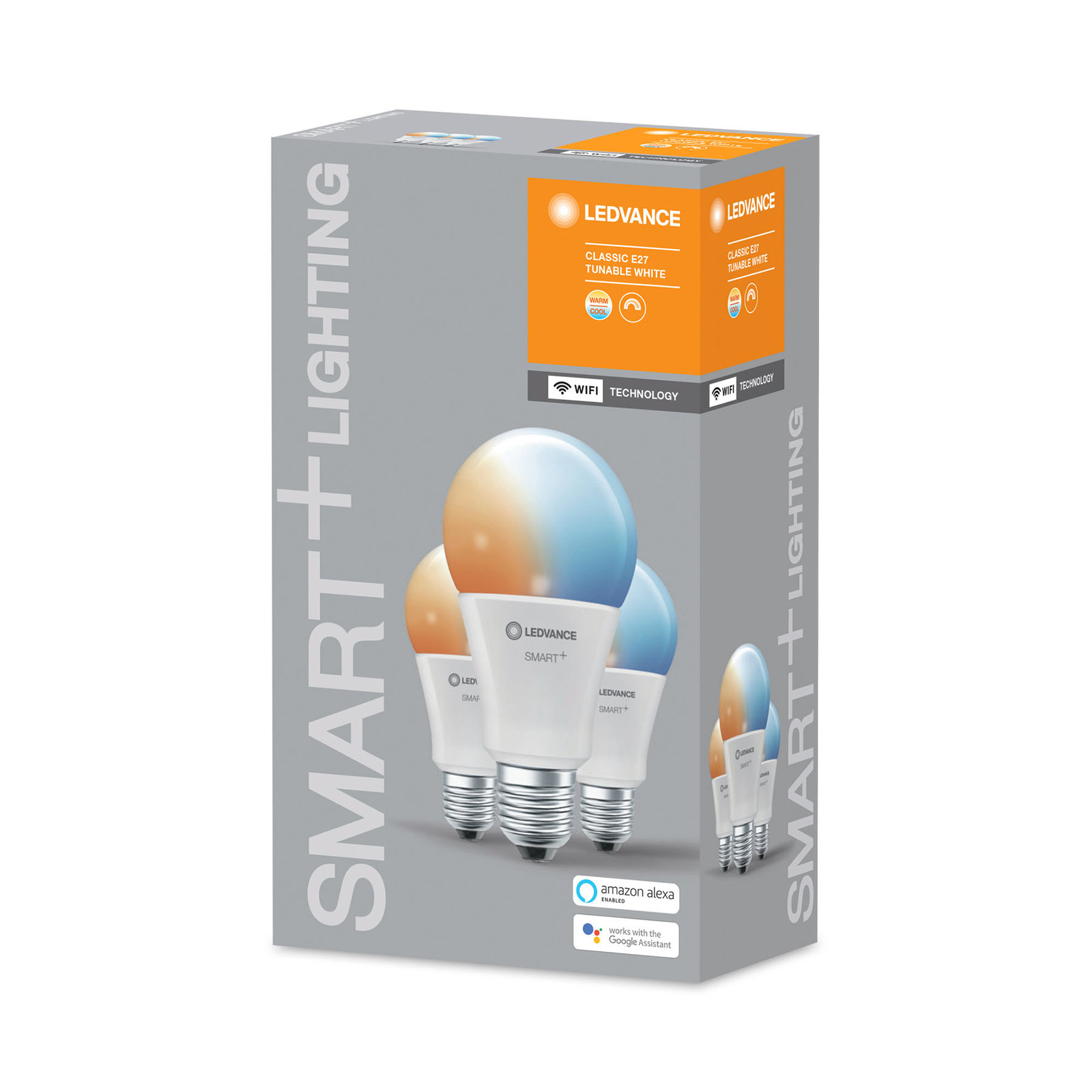 LEDVANCE SMART+ WiFi E27 14W Classic CCT 3-er