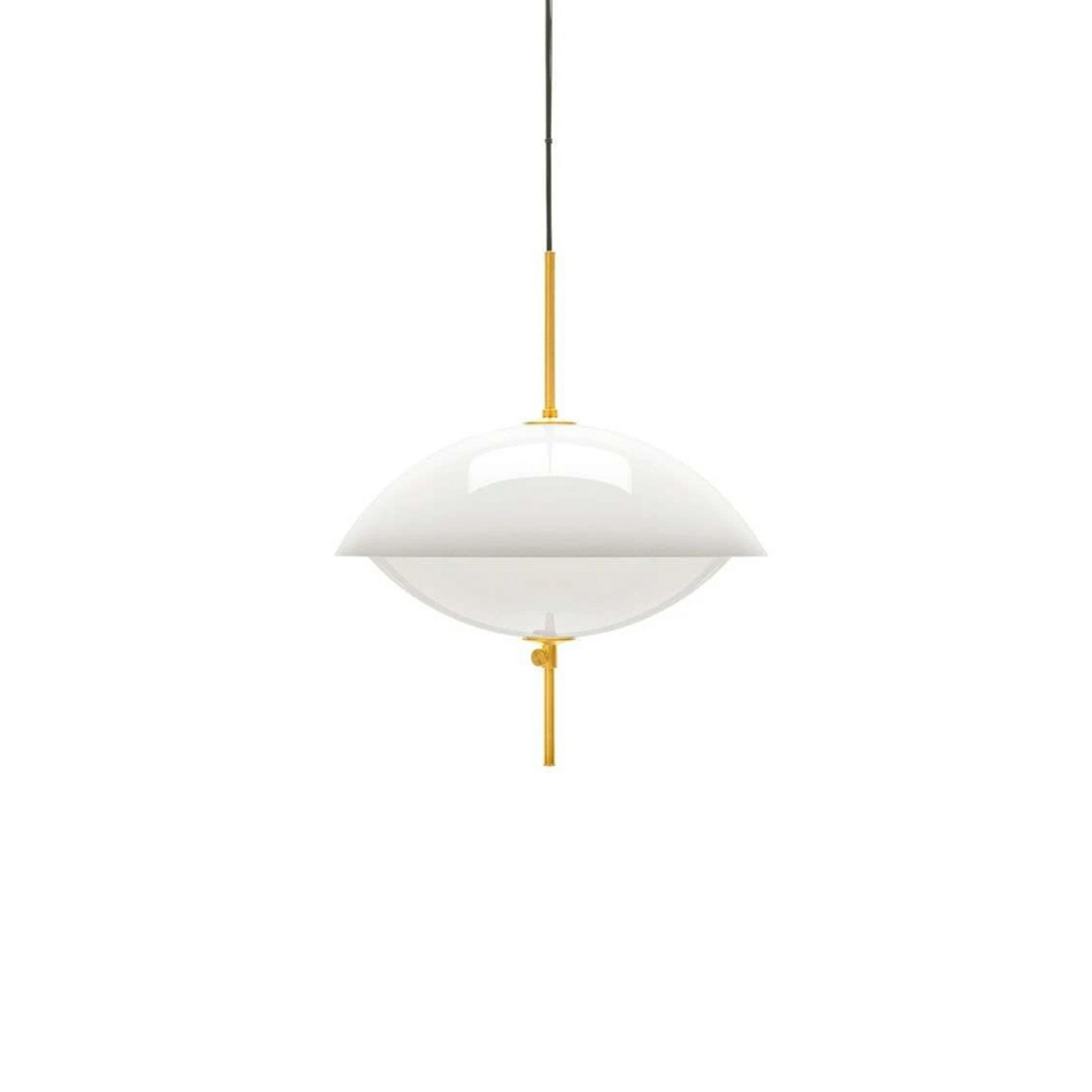 Clam Suspension Ø440 Opal/Brass - Fritz Hansen