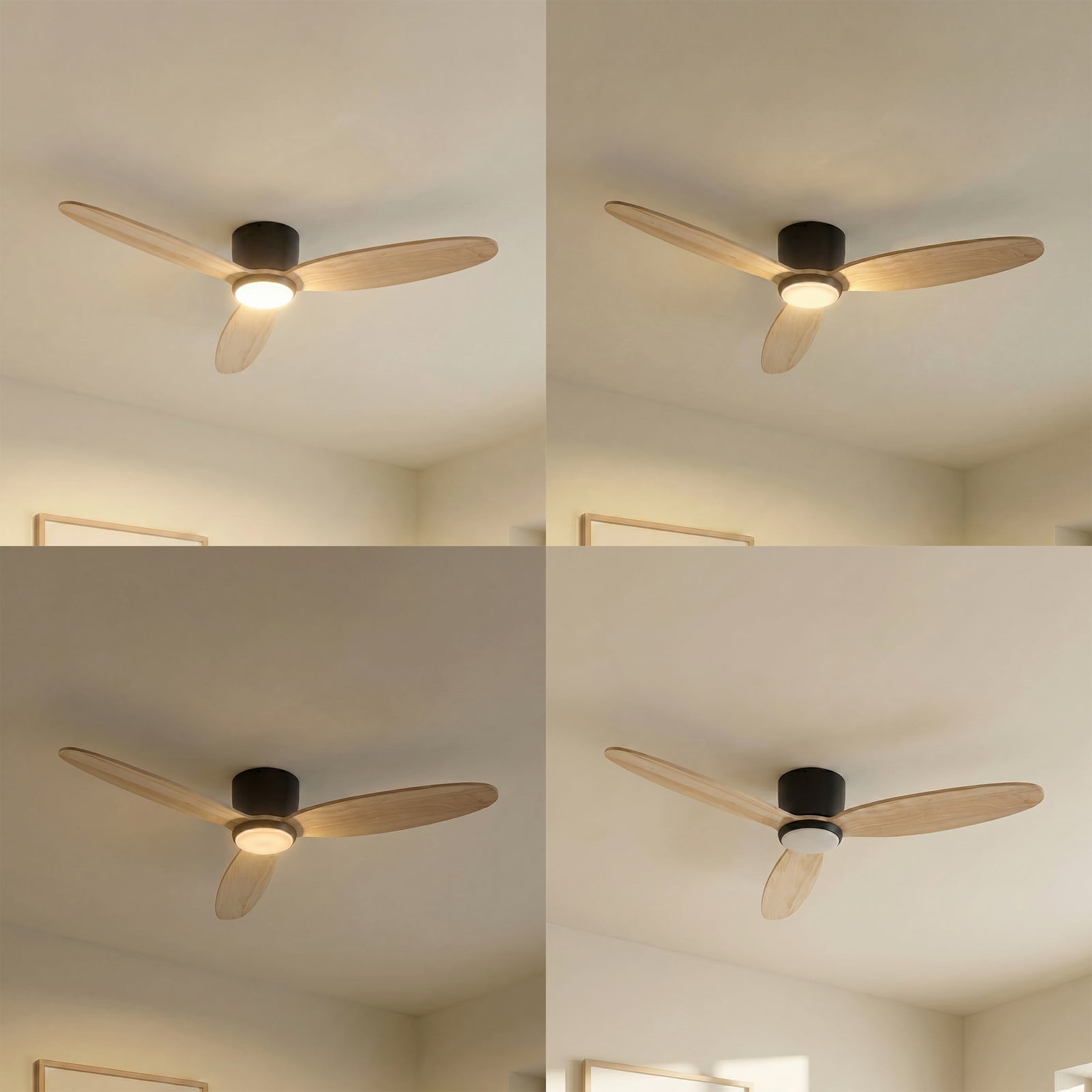 Lucande LED plafondventilator Lignia, Ø 132 cm, CCT, dimbaar Lucande LED plafondventilator Lignia, Ø 132 cm, CCT, dimbaar