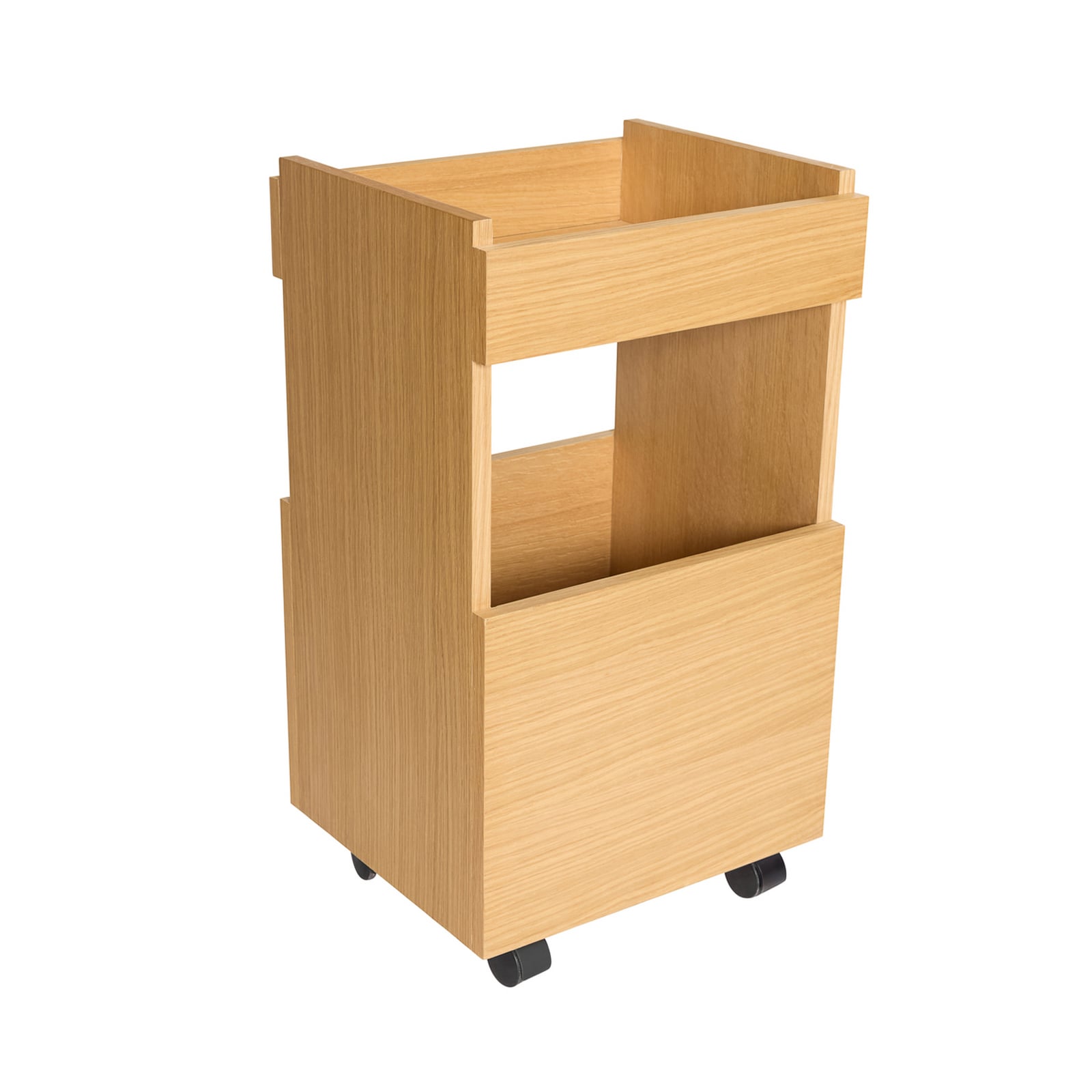 Carrello da portata Forma, rovere chiaro, altezza 70 cm - Hübsch