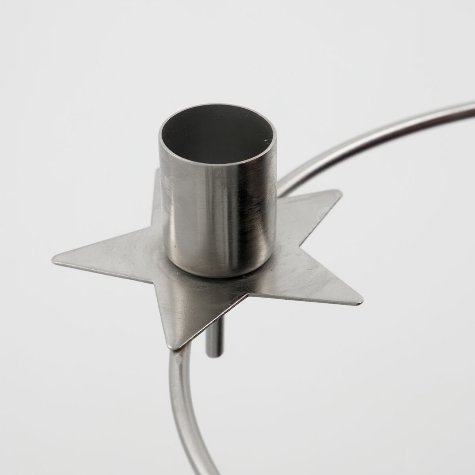 Castiçal Stage, Ø 24 cm, metal, prateado - House Doctor