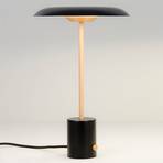 Stolná LED lampa Hoshi so stmievačom čierno-medená