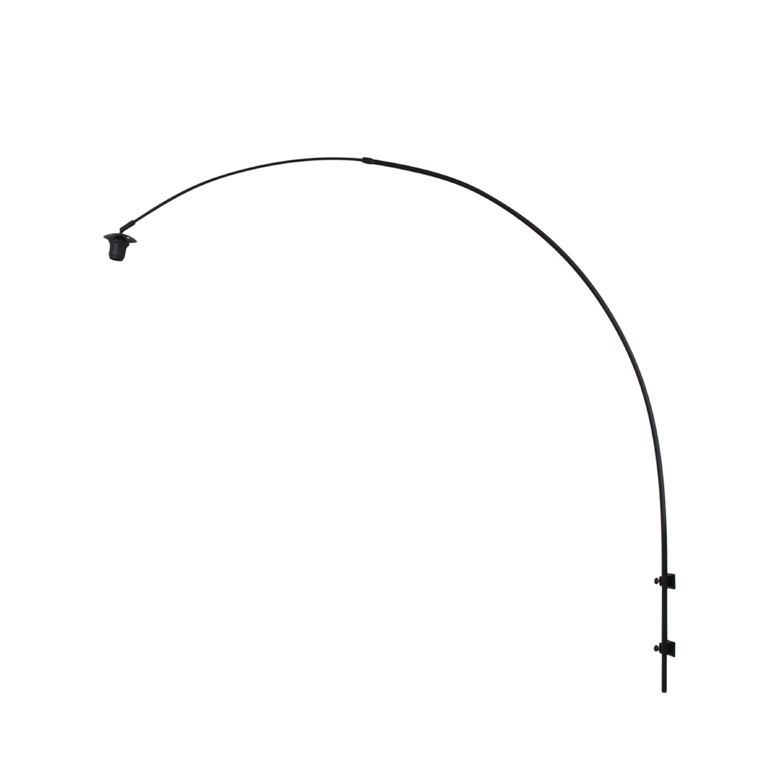 Стена лампа Sparkled Light, черно/кафяво, височина 240 см, корк