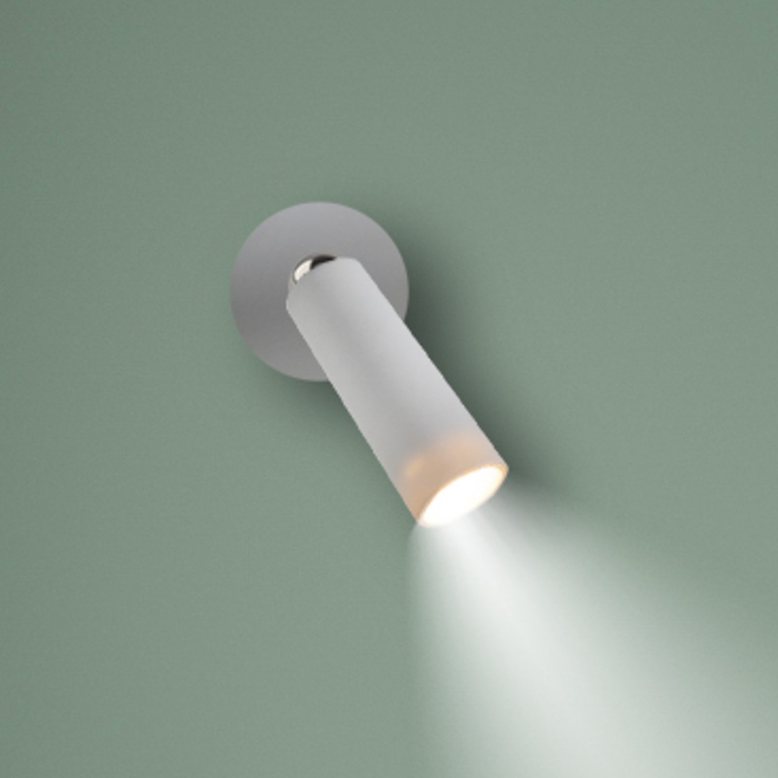 Newgarden LED wall lamp Roll 4, white, swivelling