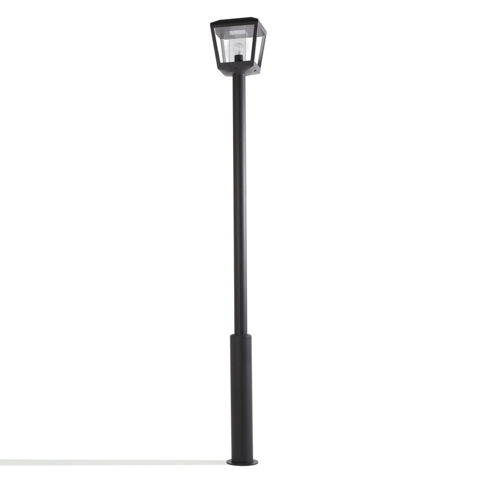 Lucande candeeiro de exterior Dunia, antracite, metal, altura 220 cm