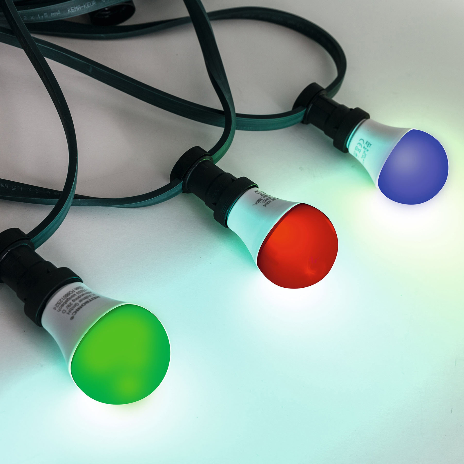 Illuminations-Lichterkette IP44 E27, Komplett-Set